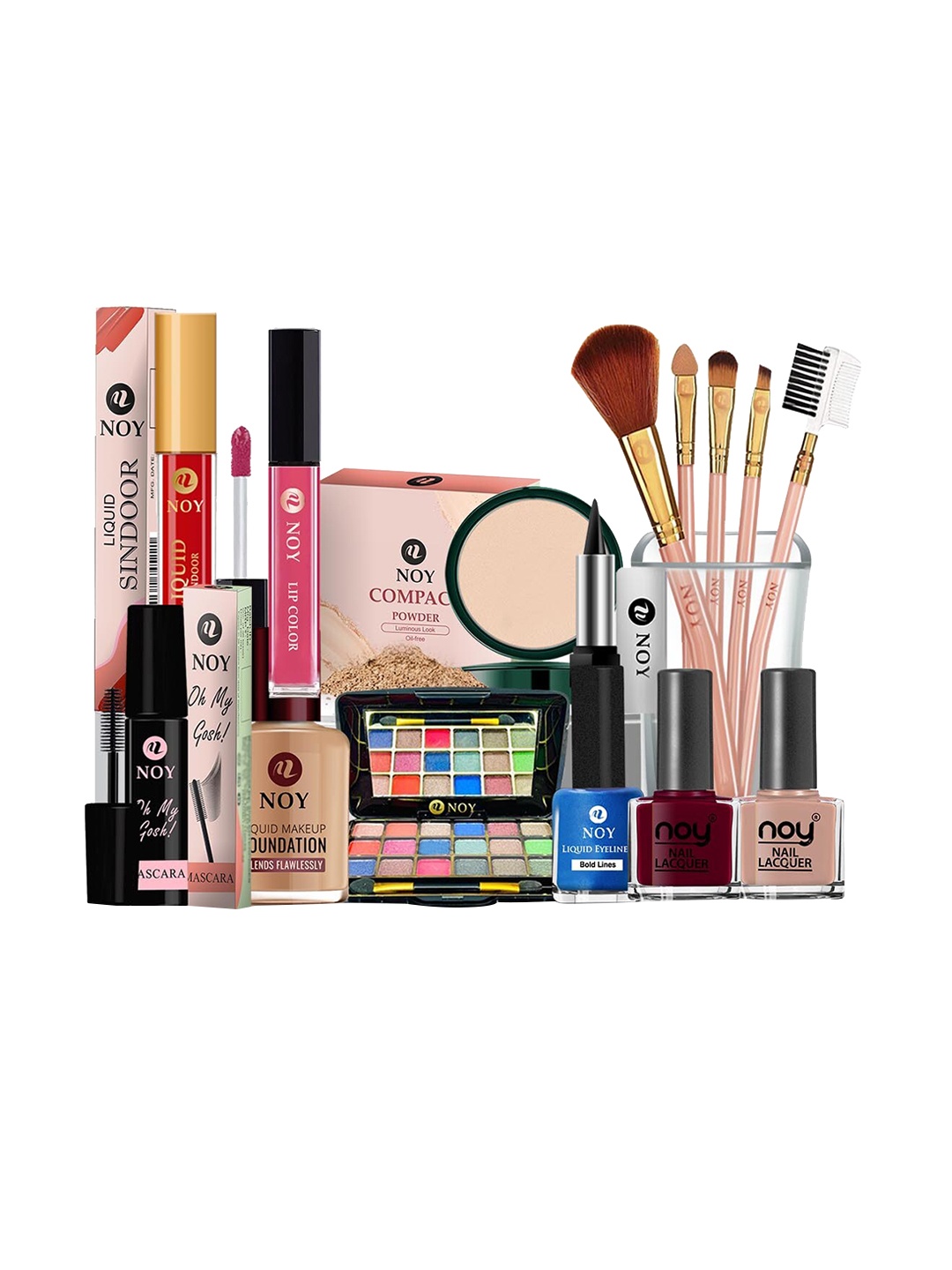 

NOY 15Pcs Beauty With High Pigmentation Makeup Combo - Combo No. 979, Peach