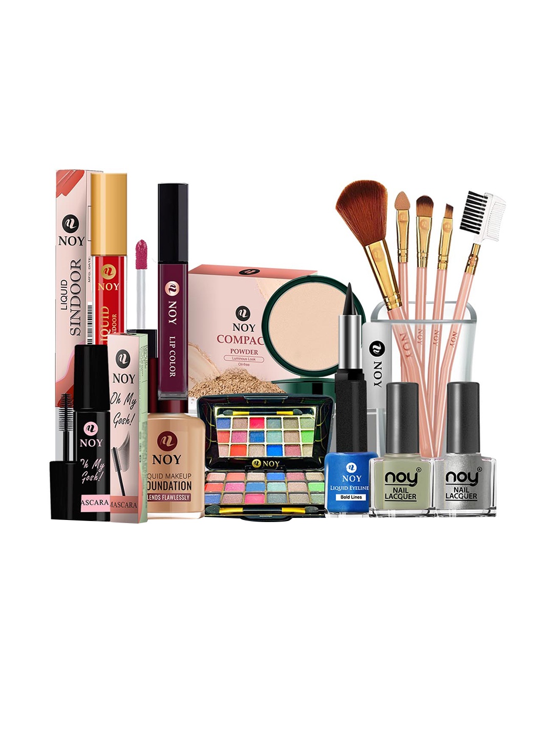 

NOY 15Pcs Lightweight Festive Makeup Combo - Combo No. 1050, Blue