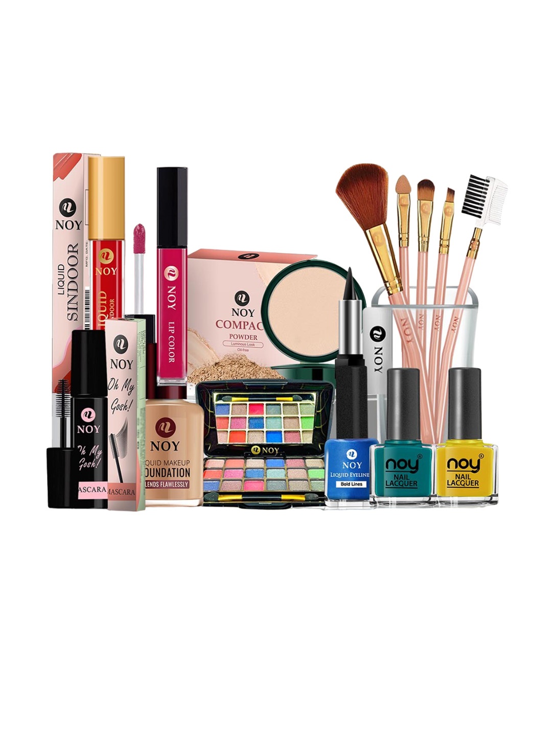 

NOY 15Pcs Luxurious Beauty Essentials - Combo No. 801, Magenta