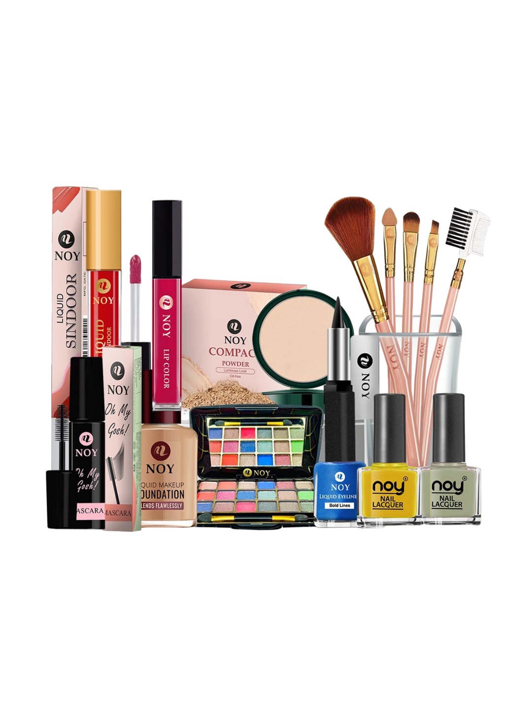 

NOY 15Pcs Luxurious Beauty Essentials - Combo No. 889, Magenta