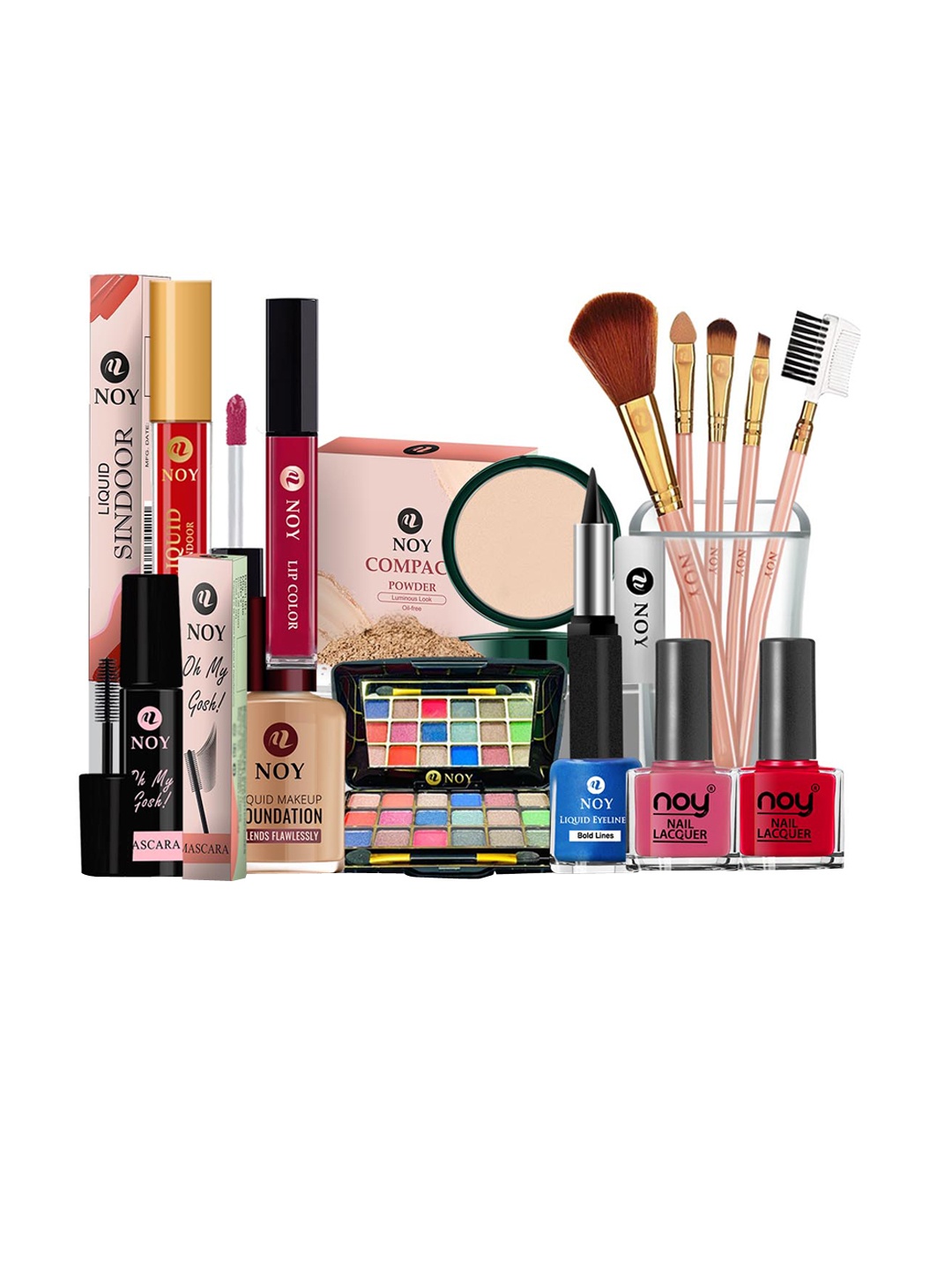 

NOY 15Pcs Smudgeproof Makeup Combo - 756, Pink