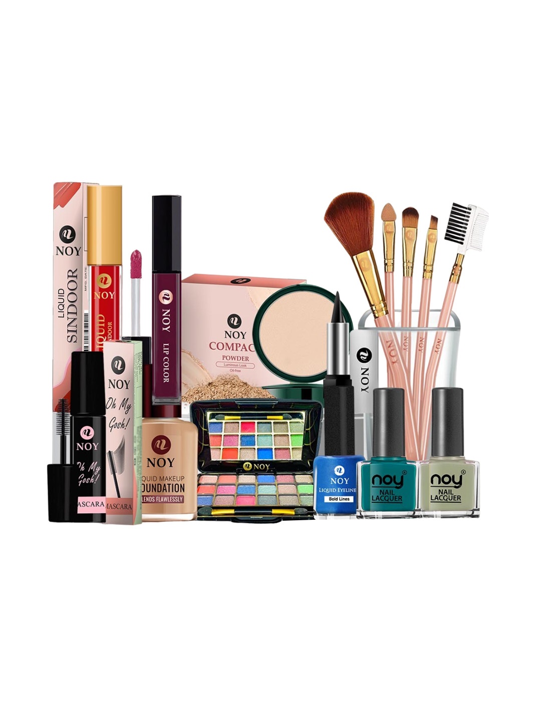 

NOY Set Of 15 Make-up Kit Combo - 818, Multi