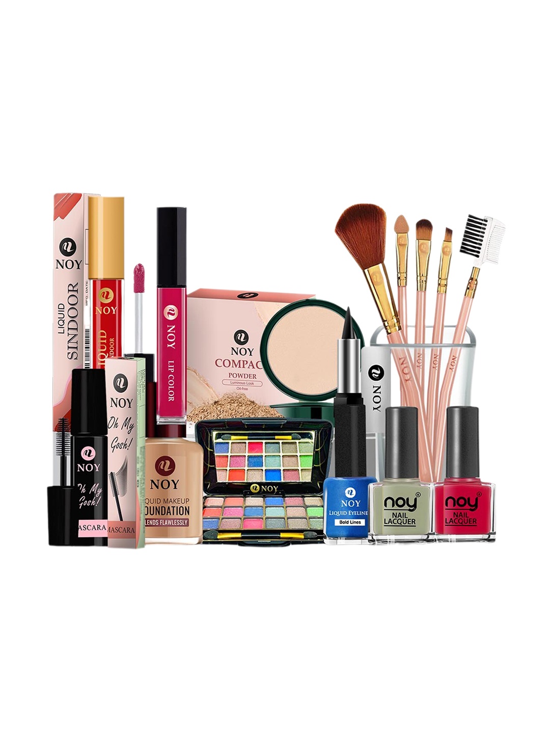 

NOY Set Of 15 Make-up Kit Combo - 1065, Multi