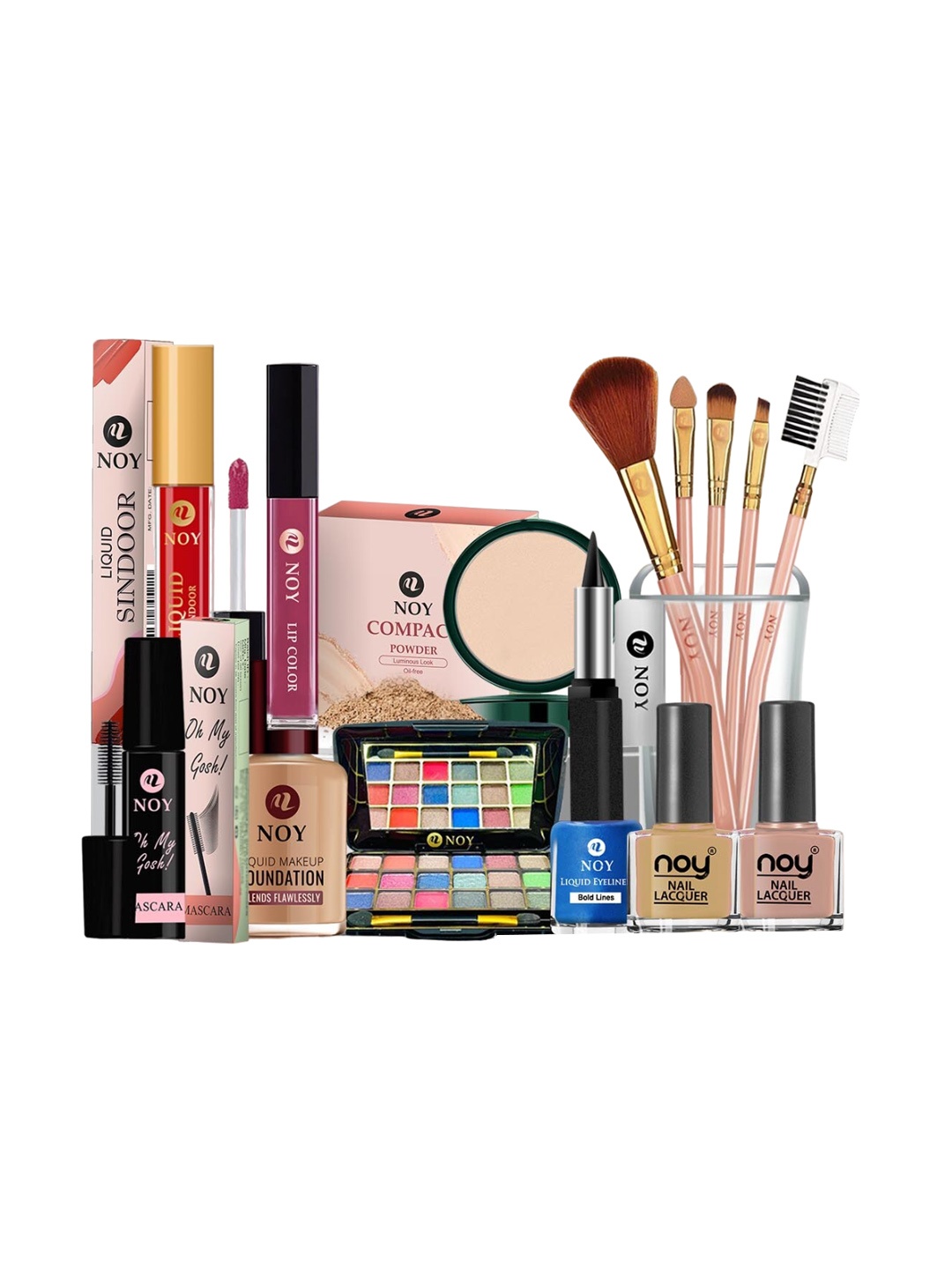 

NOY 15Pcs Luxurious Beauty Essentials - Combo No. 711, Multi