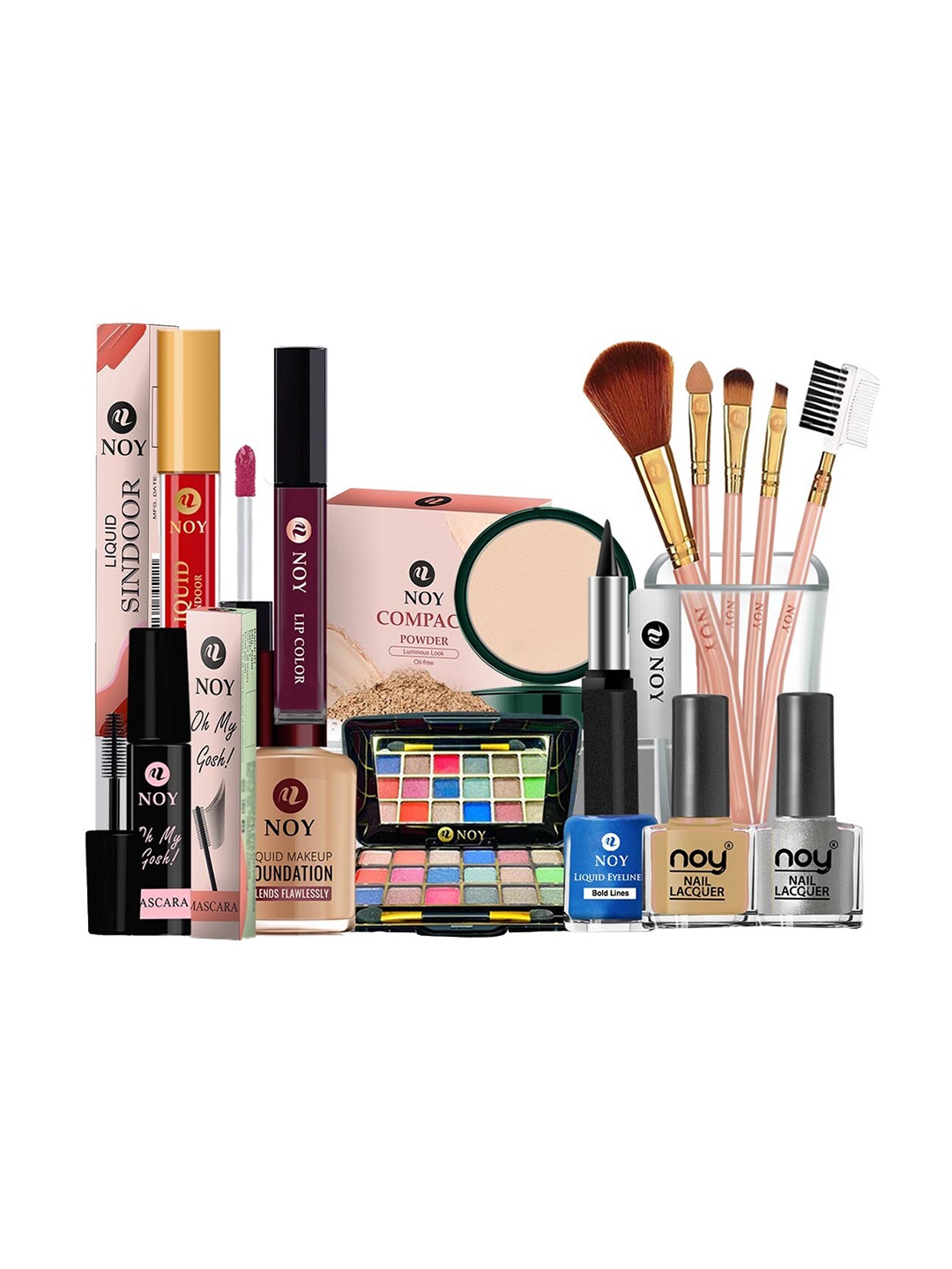 

NOY 15Pcs Luxurious Beauty Essentials - Combo No. 690, Nude