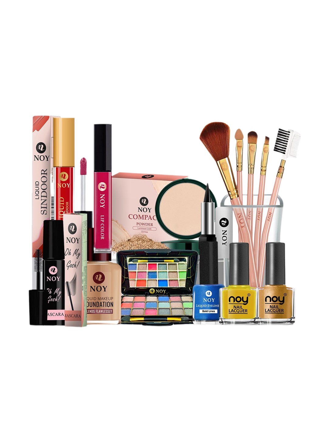 

NOY 15Pcs Luxurious Beauty Essentials - Combo No. 905, Magenta