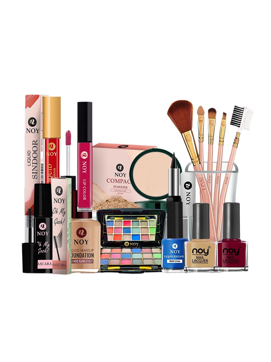 

NOY 15Pcs Luxurious Beauty Essentials - Combo No. 665, Multi
