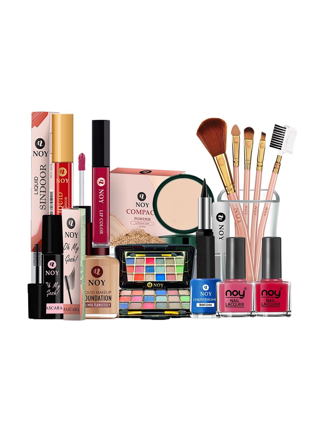 

NOY Set Of 15 Non Transfer Makeup Combo 780, Pink