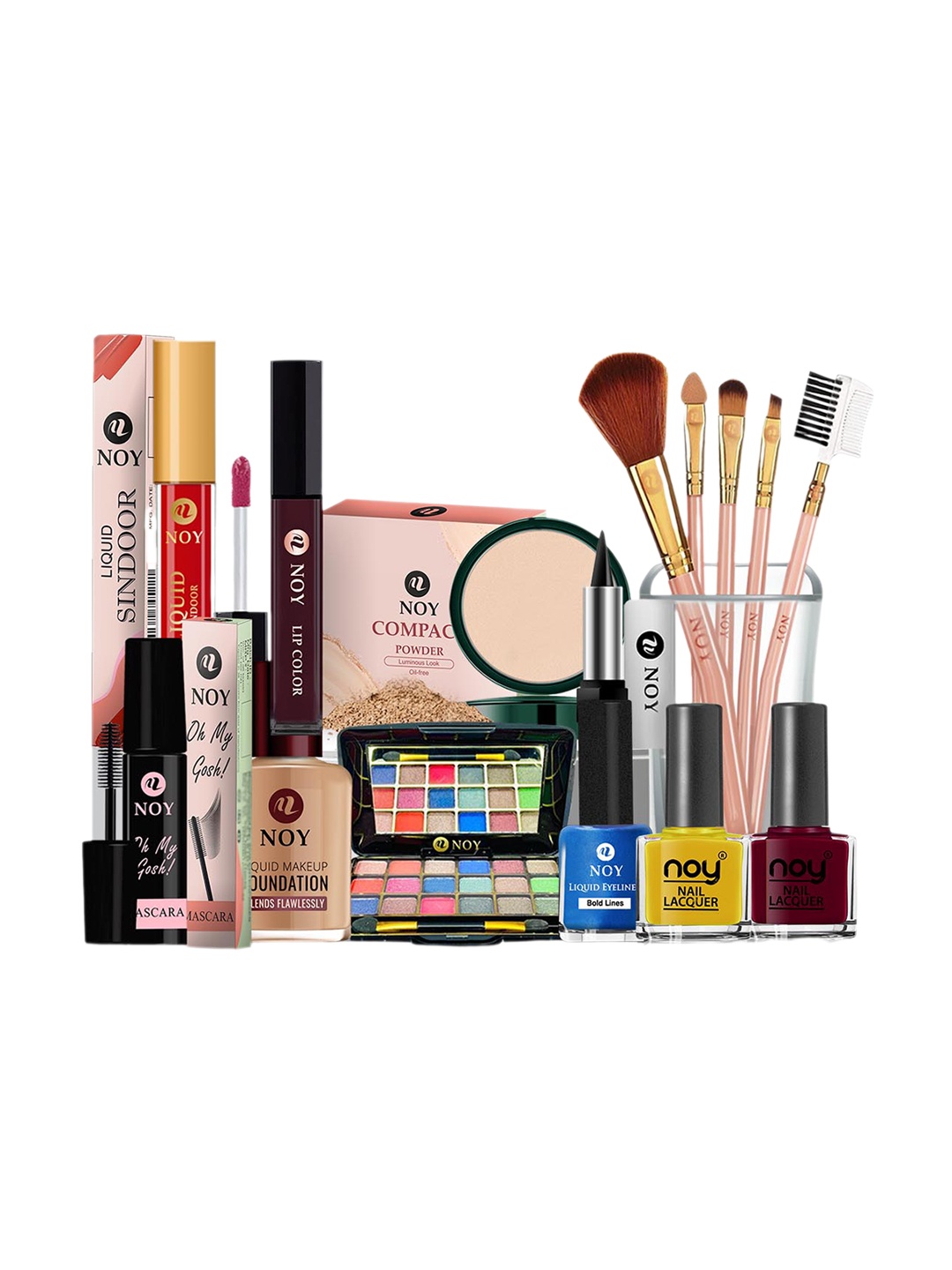 

NOY 15Pcs Luxurious Beauty Essentials - Combo No. 870, Multi