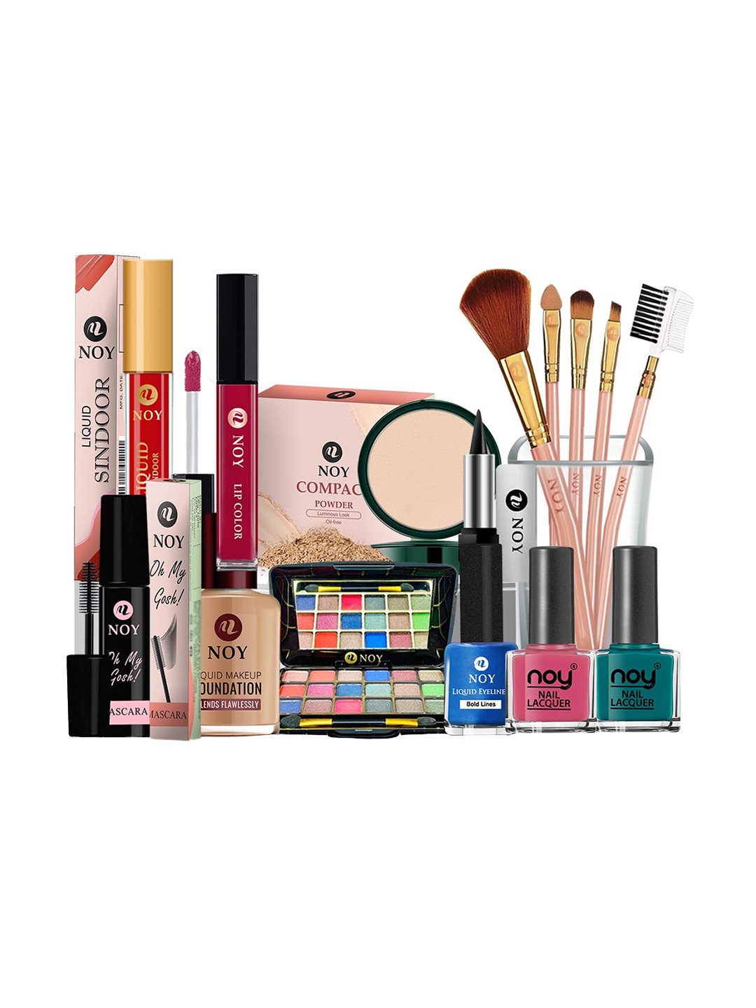 

NOY 15Pcs Elegance Makeup Combo- For Timeless Beauty - Combo No. 716, Pink