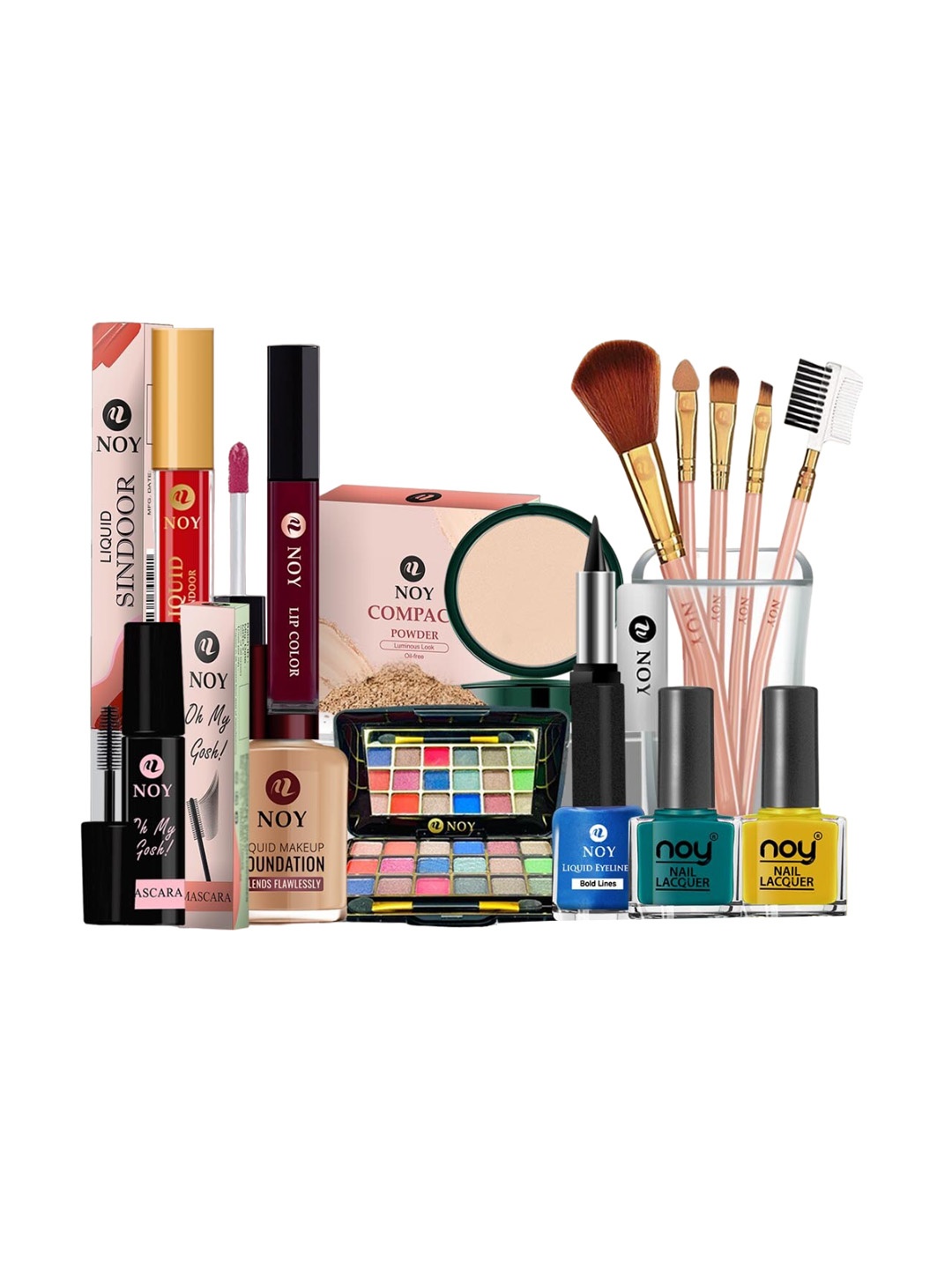 

NOY 15Pcs Bliss Perfect Makeup Combo - Combo No. 800, Maroon