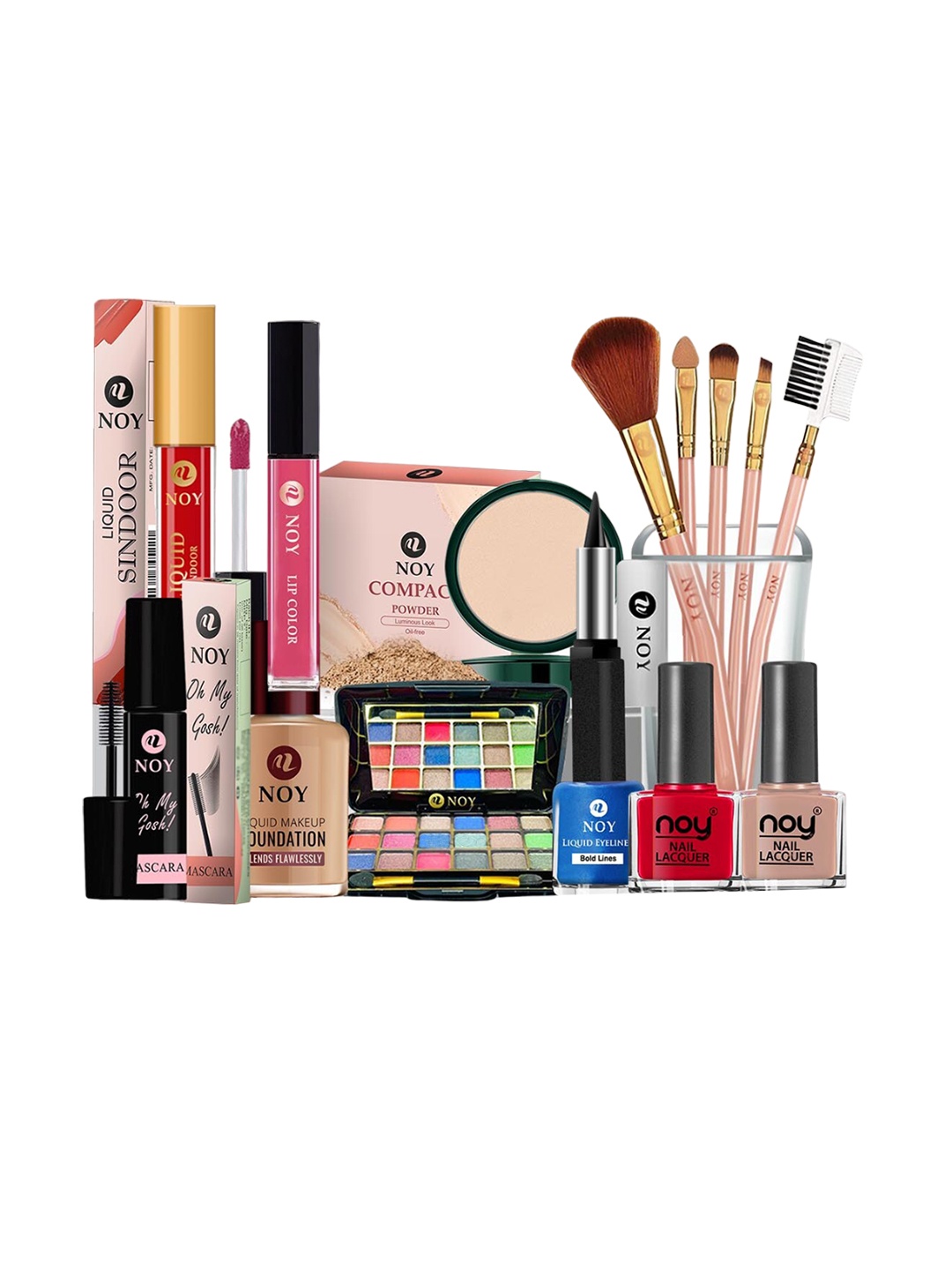 

NOY Set Of 15 Professional Glamour Makeup Combo - No. 1099, Peach