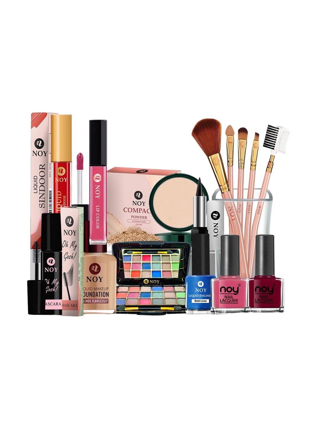 

NOY Set Of 15 Professional Glamour Makeup Combo - Combo No. 739, Peach