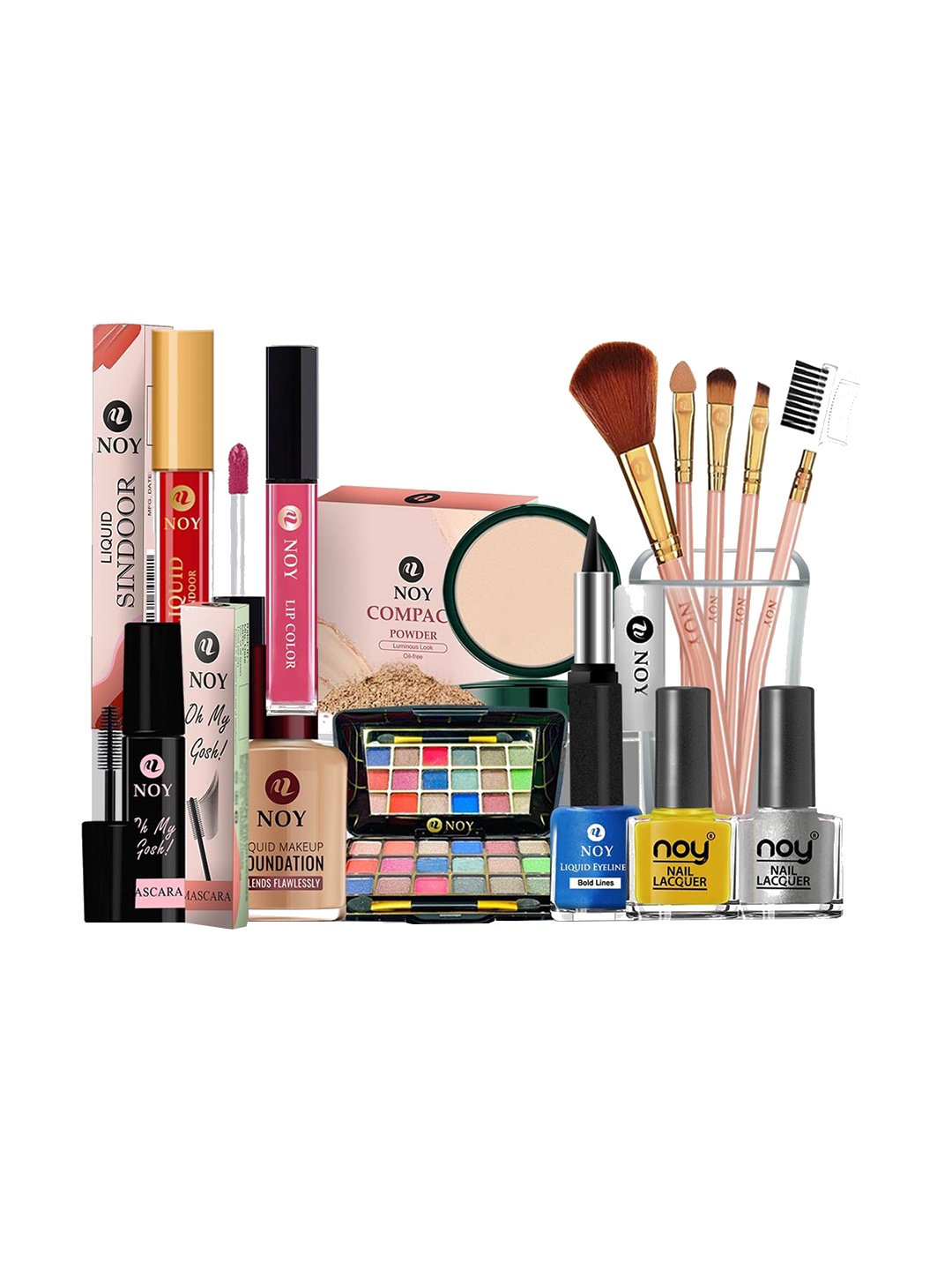 

NOY Set Of 15 Beauty Makeup Combo - 907, Peach