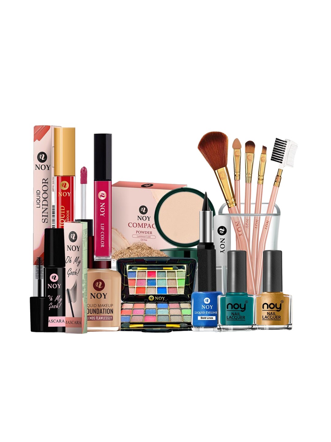 

NOY Set Of 15 Divine Makeup Combo - Heavenly Beauty In Perfect Pairing - 841, Magenta