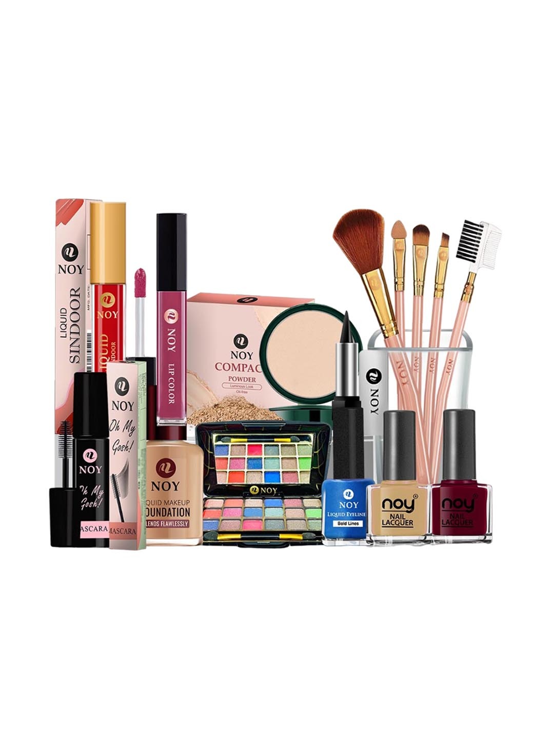 

NOY Set Of 15 Beauty Makeup Combo - Delight For Radiant Beauty - 655, Purple