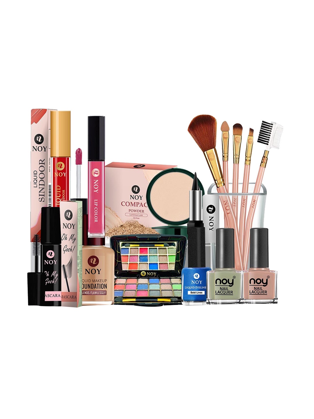 

NOY 15Pcs Luxurious Beauty Essentials - Combo No. 1067, Multi