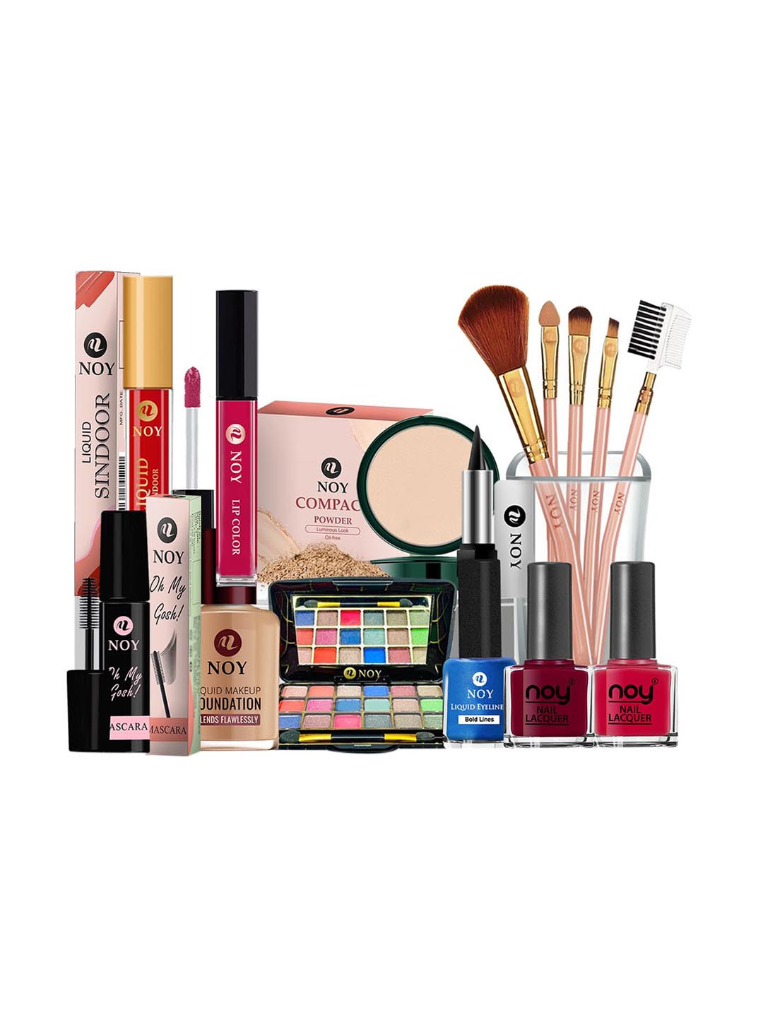 

NOY 15Pcs Non Transfer Effortless Beauty In Any Weather - Combo No. 1025, Magenta