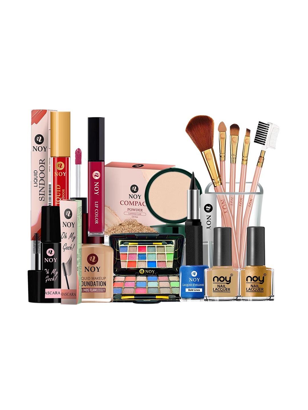 

NOY 15Pcs Smudgeproof Professional Blend - Combo No. 684, Pink