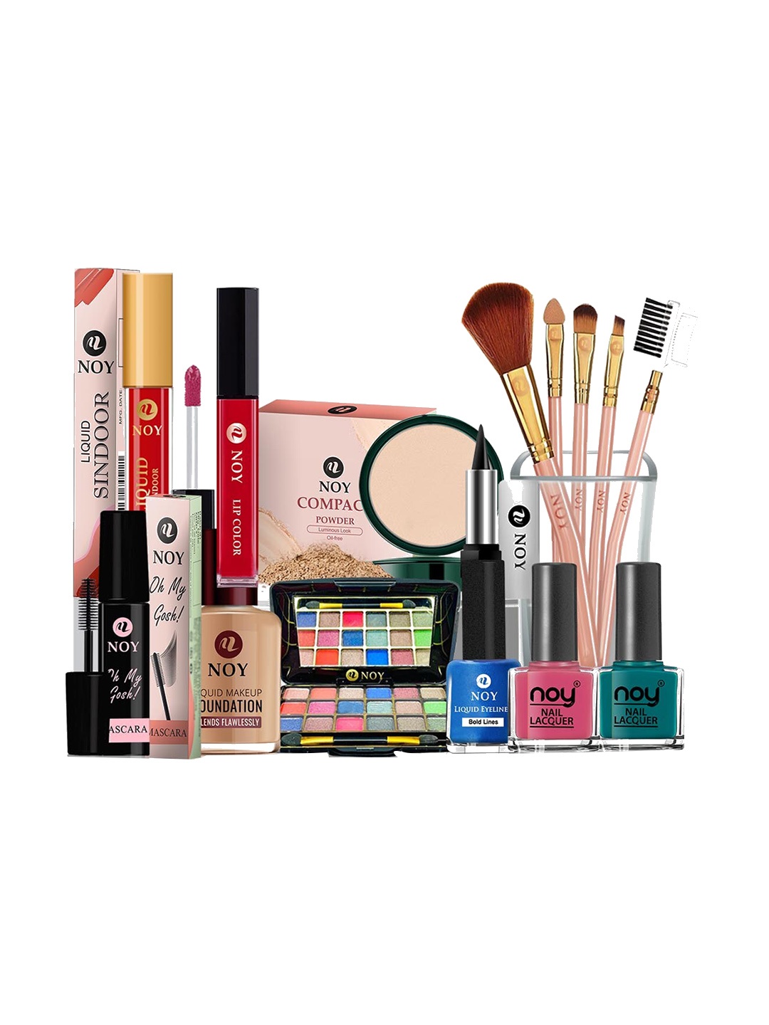 

NOY 15Pcs Luxurious Beauty Essentials - Combo No. 717, Multi