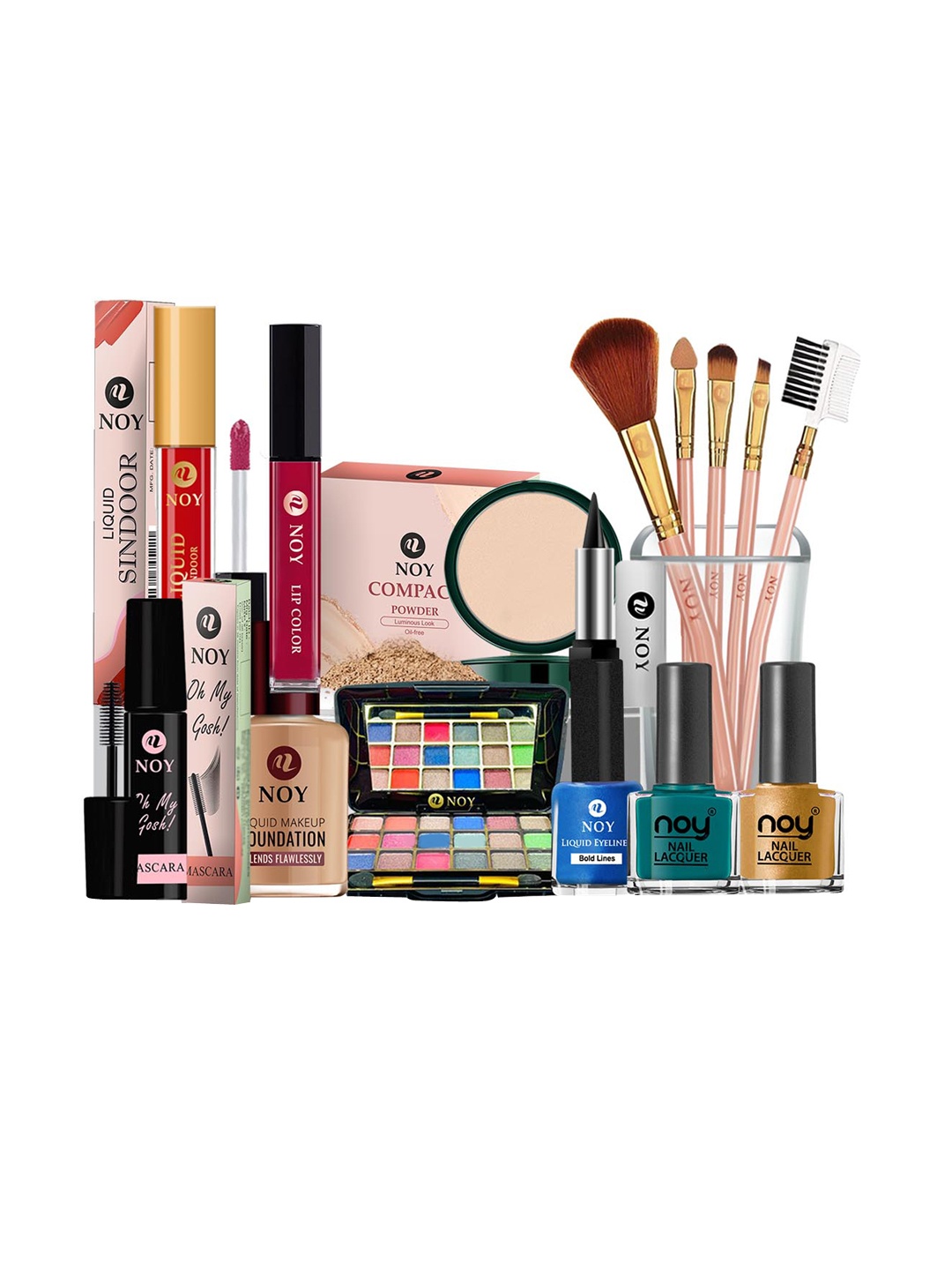 

NOY 15Pcs Luxurious Beauty Essentials - Combo No. 836, Multi