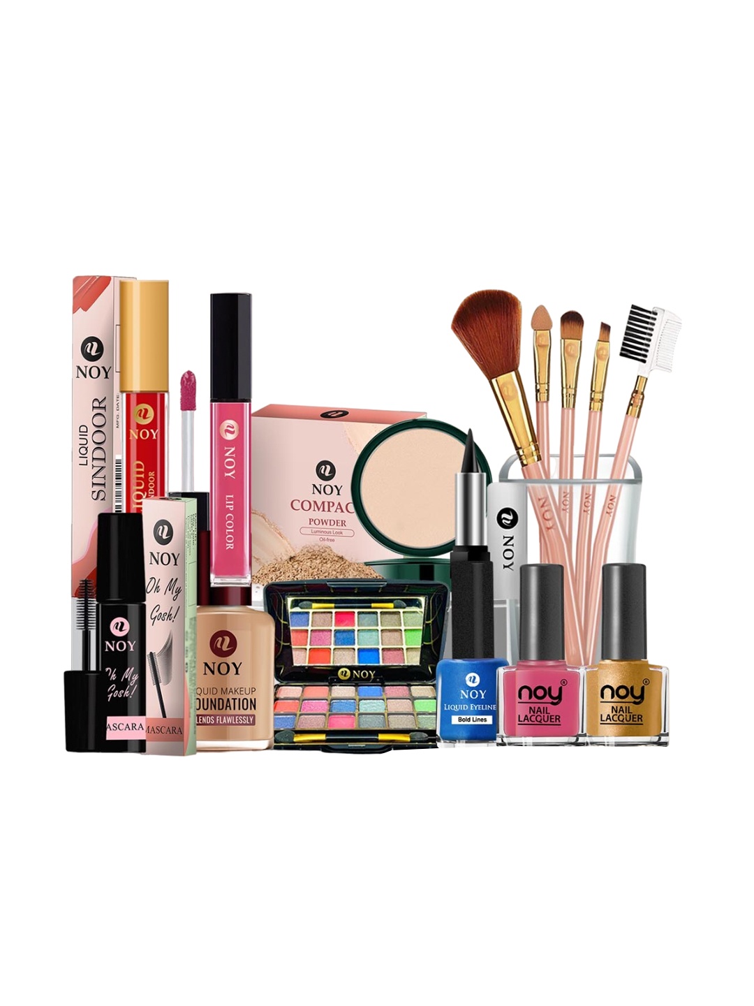 

NOY Set Of 15 Makeup Combo - 763, Peach