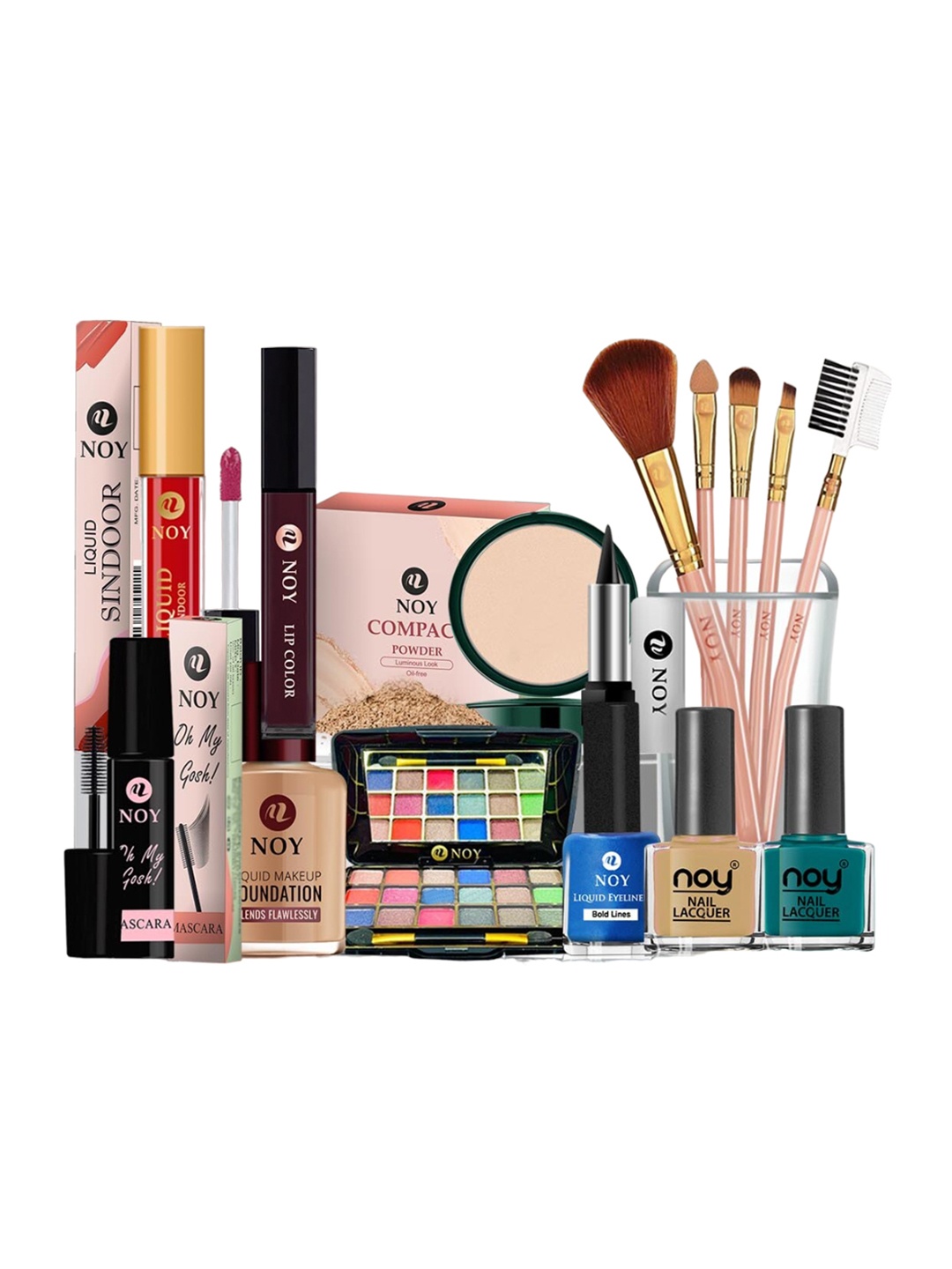 

NOY Set Of 15 Makeup Kit Combo - 638, Multi