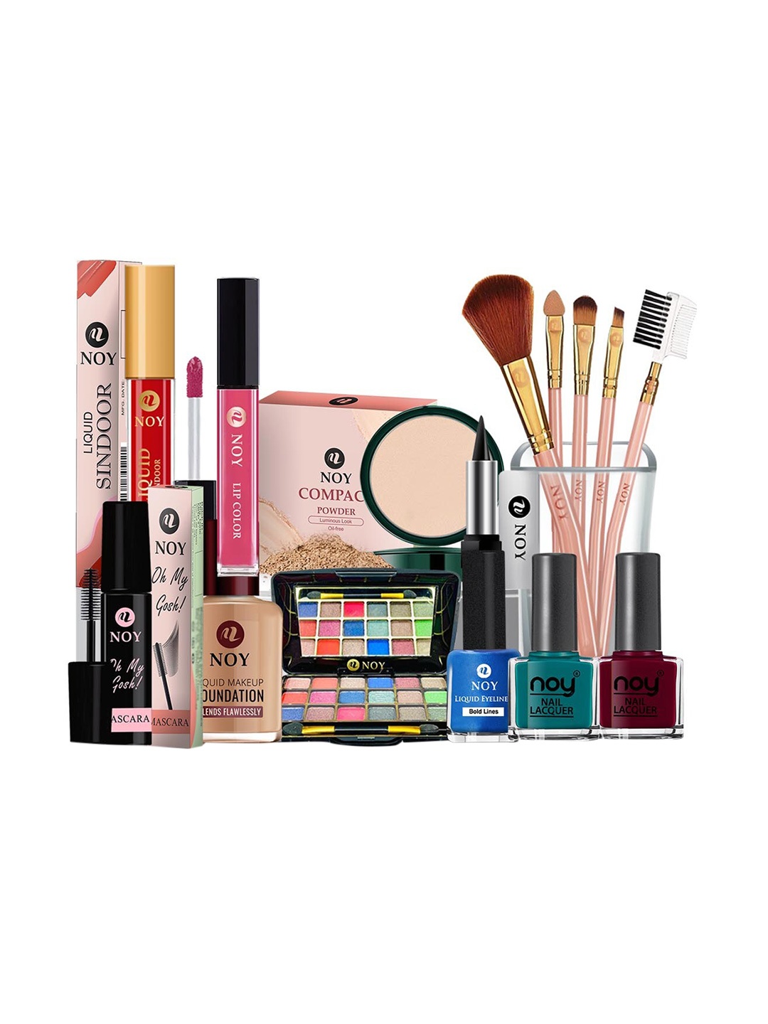 

NOY 15Pcs Delight Makeup Combo - For Radiant Beauty Combo No. 803, Peach