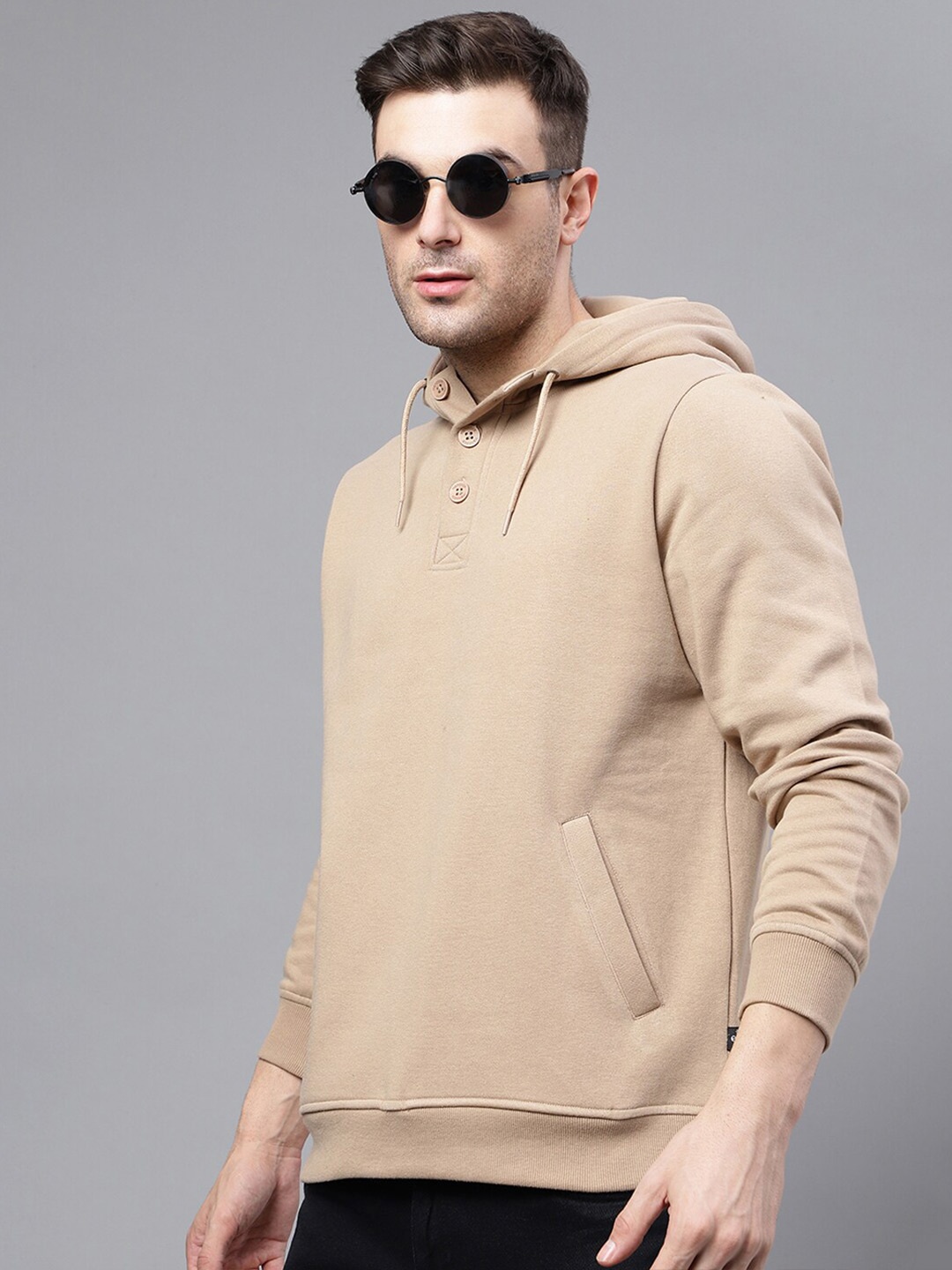 

Hancock Hooded Anti Odour Fleece Sweatshirt, Beige