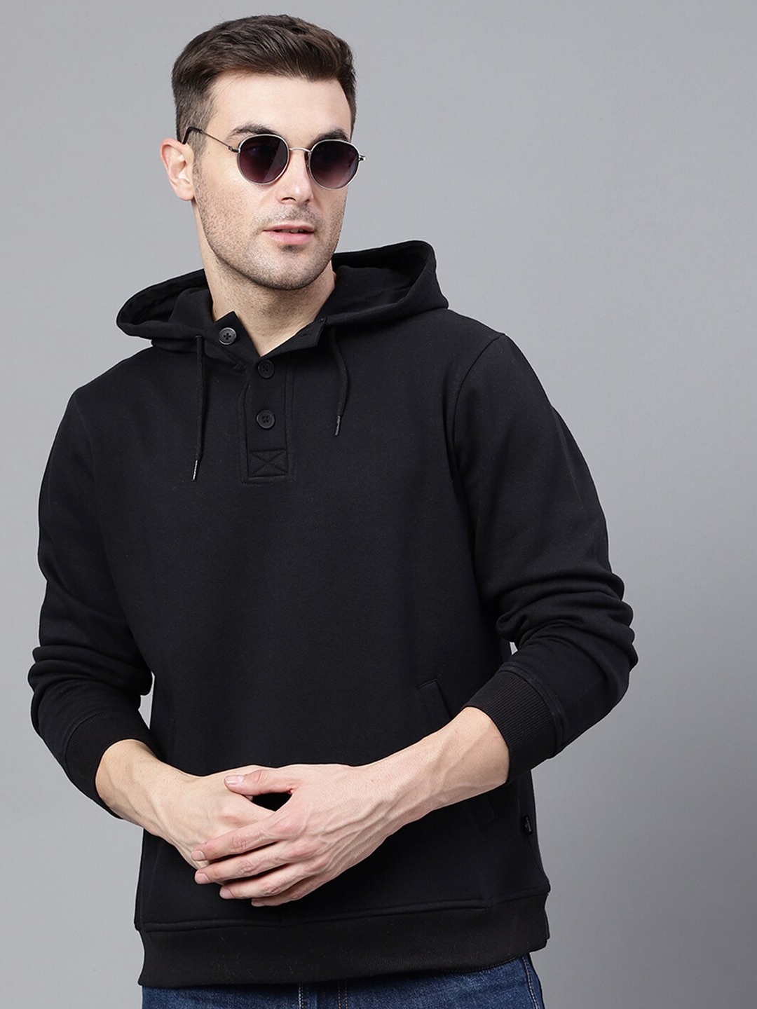 

Hancock Hooded Anti Odour Fleece Sweatshirt, Black