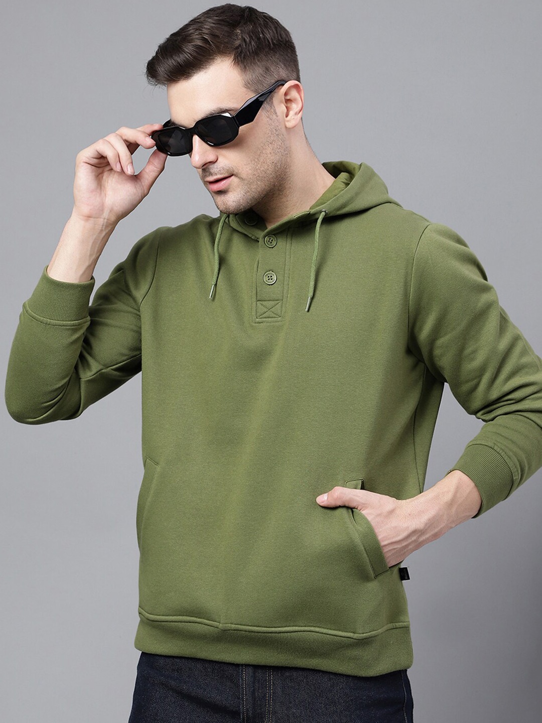 

Hancock Hooded Anti Odour Fleece Sweatshirt, Olive