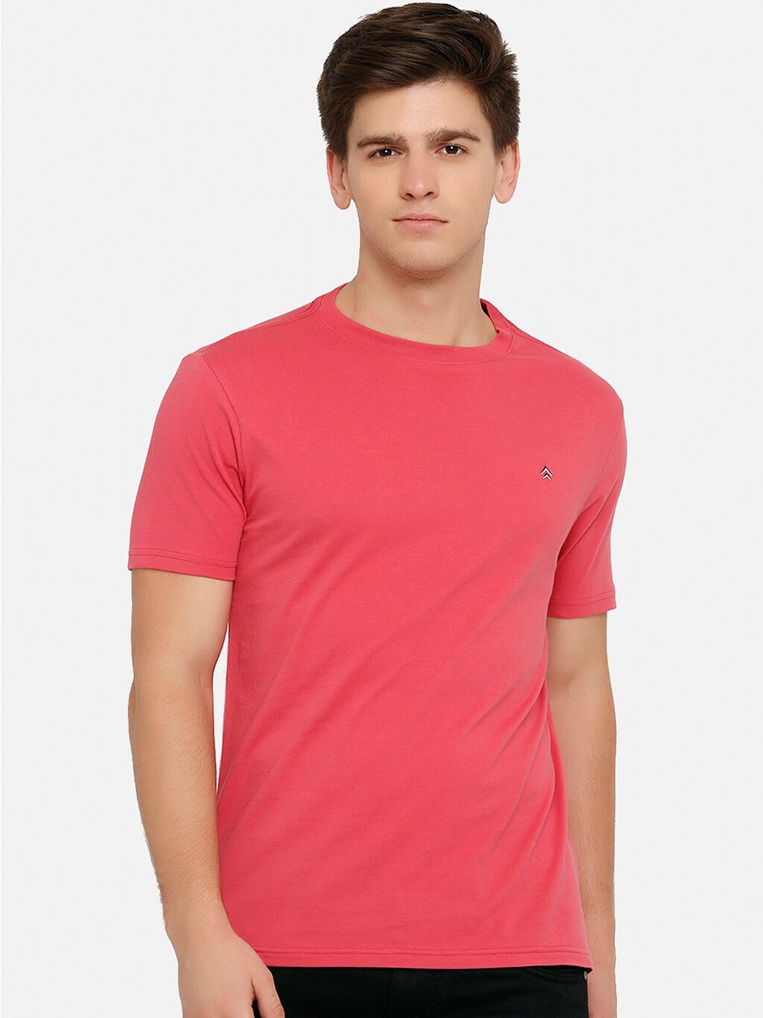 

Steenbok Regular Fit Cotton T-shirt, Coral