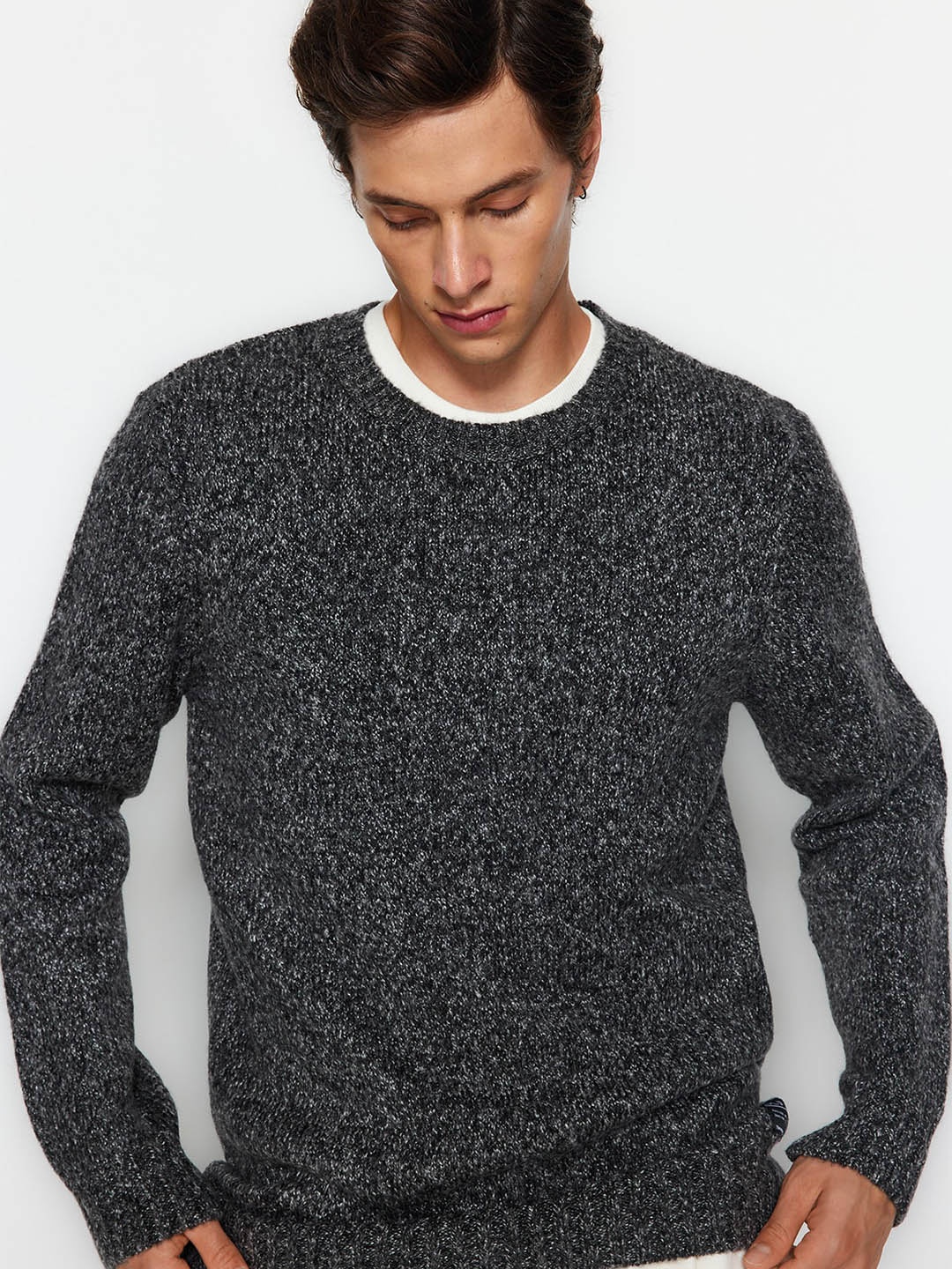 

Trendyol Round Neck Pullover, Grey