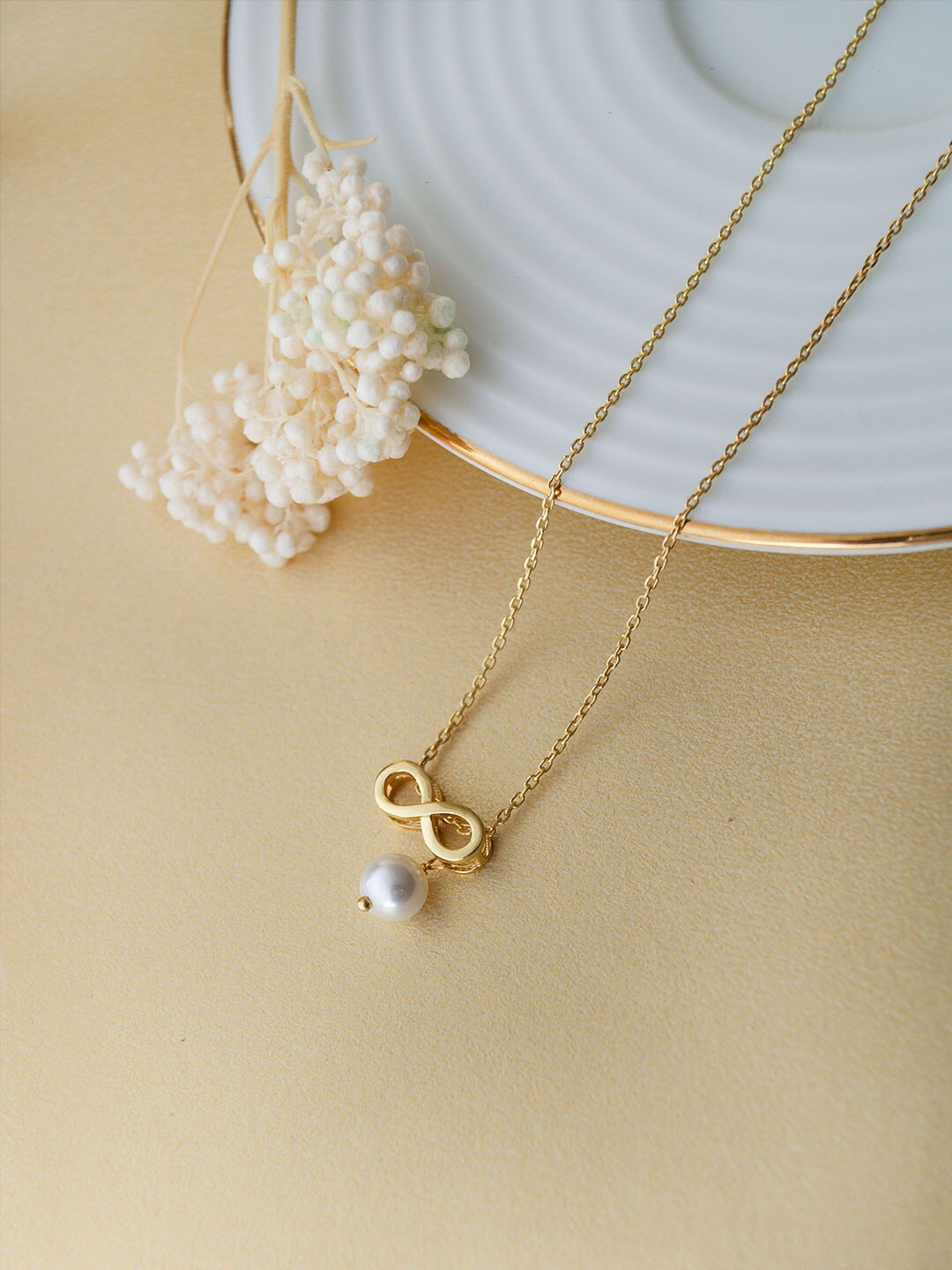 MANNASH Sterling Silver Gold-Plated Chain