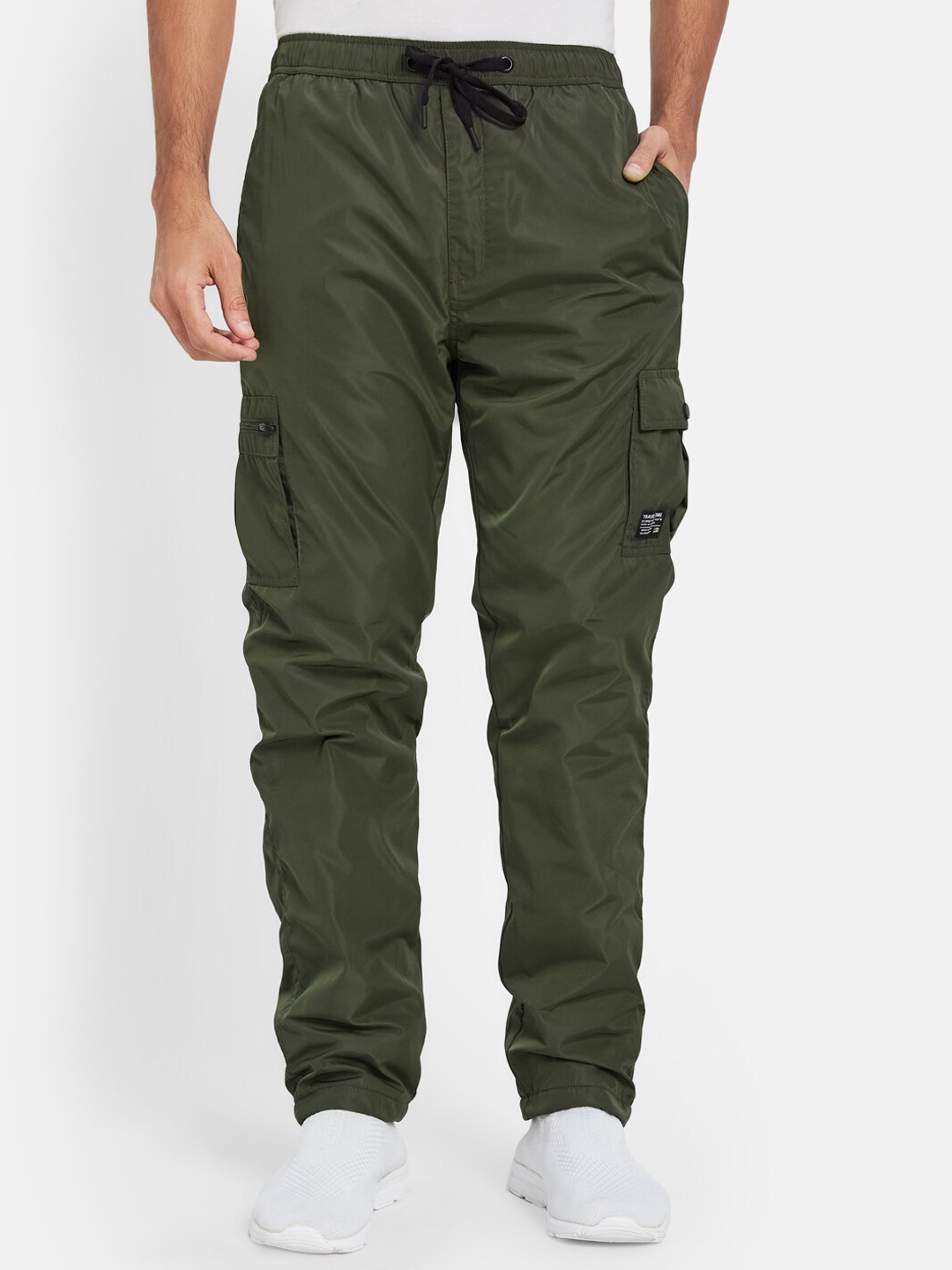 

Octave Men Cotton Mid Rise Track Pant, Olive