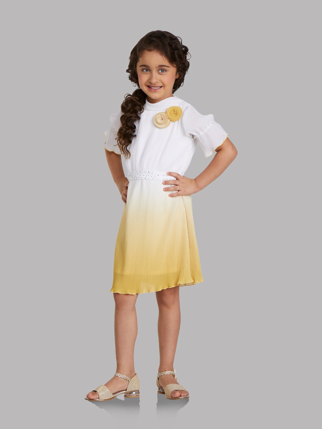 

Peppermint Girls Ombre Dyed A-Line Dress, Mustard