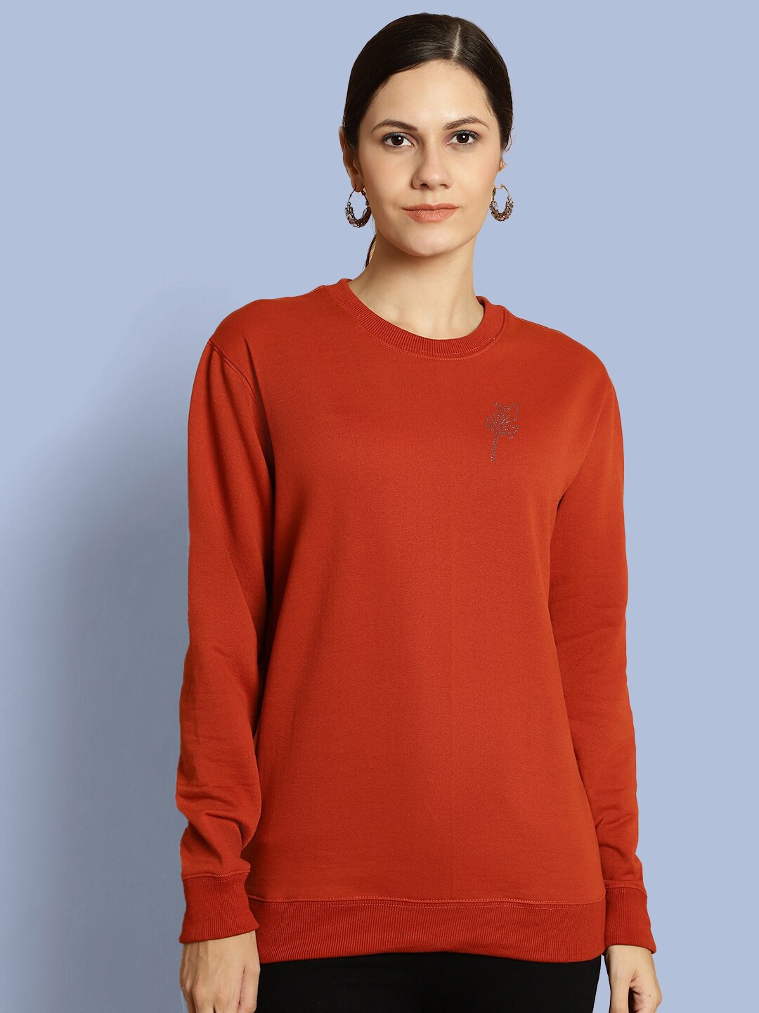 

urSense Fleece Pullover Sweatshirt, Orange