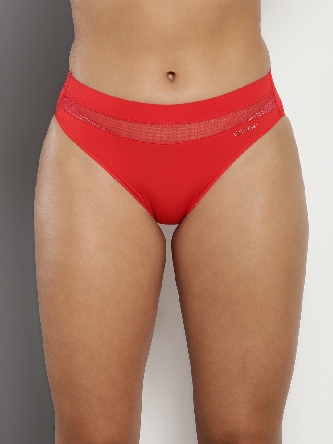 

Calvin Klein Mid-Rise Bikini Briefs, Red