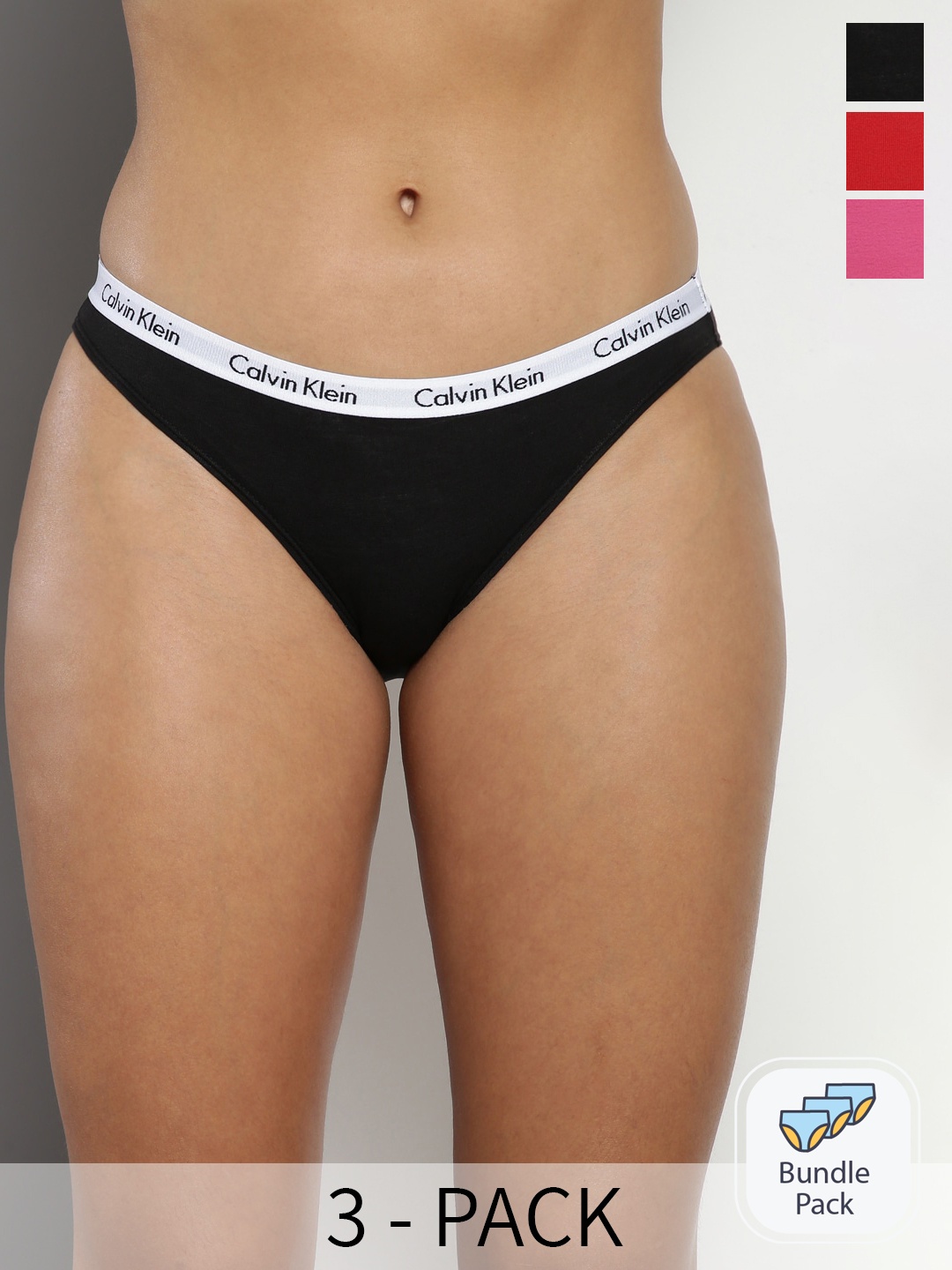 

Calvin Klein Pack Of 3 Bikini Briefs, Black