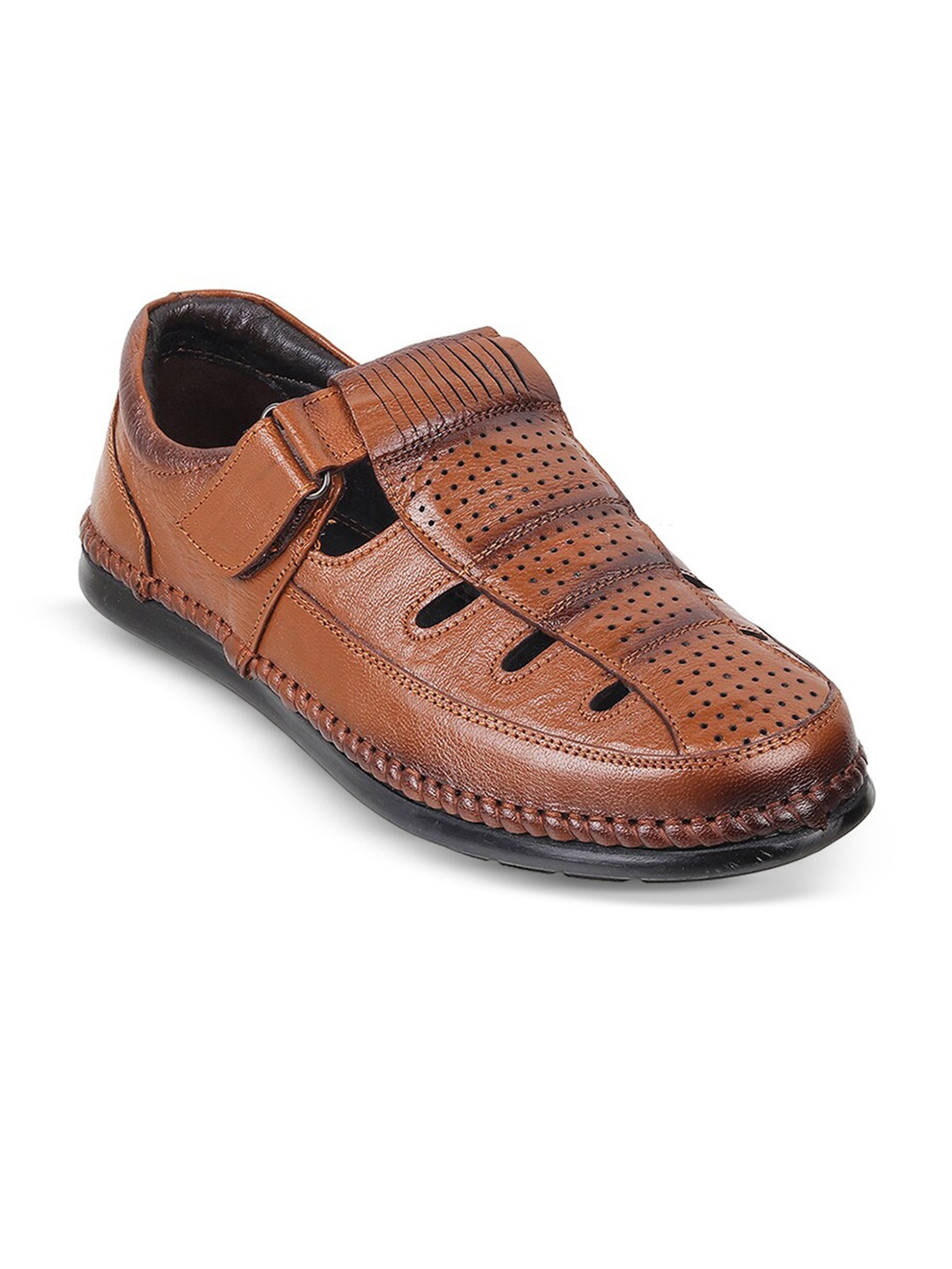 

Metro Men Leather Fisherman Sandals, Tan