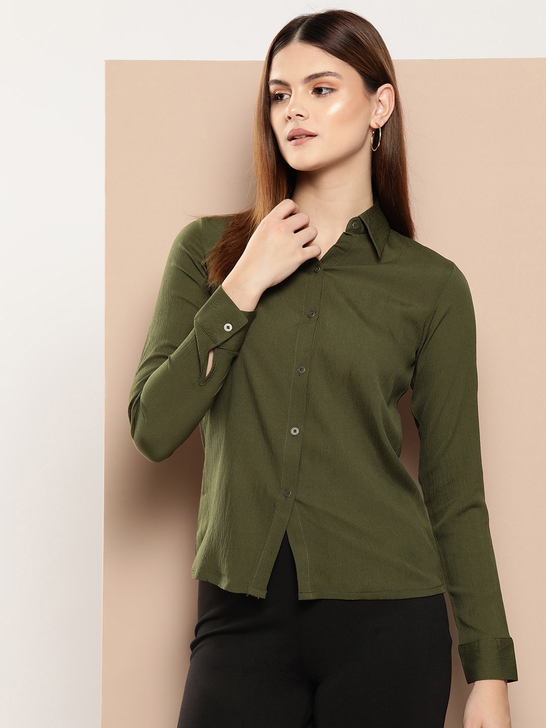 

Chemistry Comfort Formal Shirt, Olive