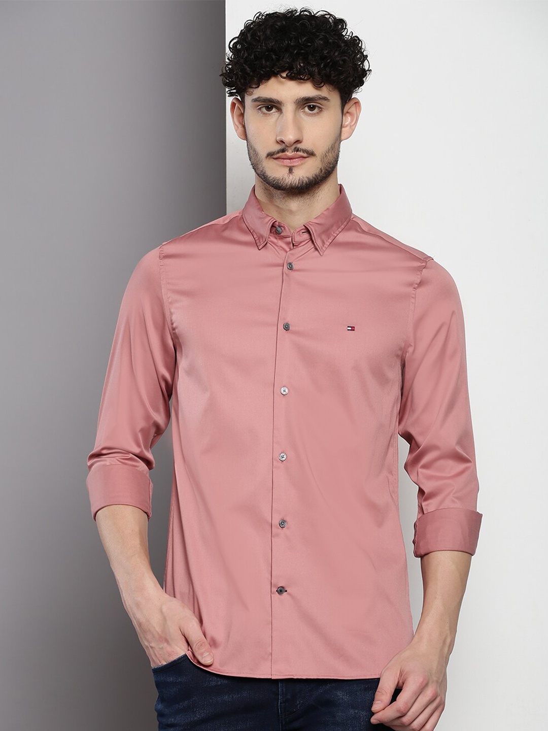

Tommy Hilfiger Slim Fit Classic Casual Shirt, Pink