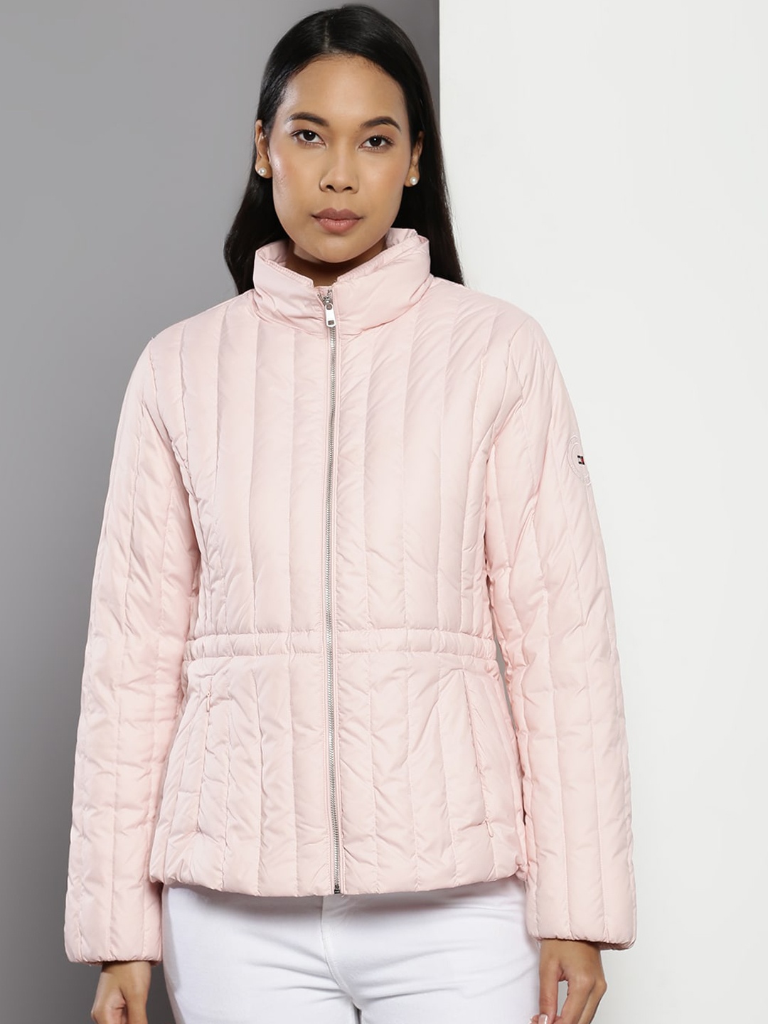 

Tommy Hilfiger Stand Collar Padded Jacket, Pink