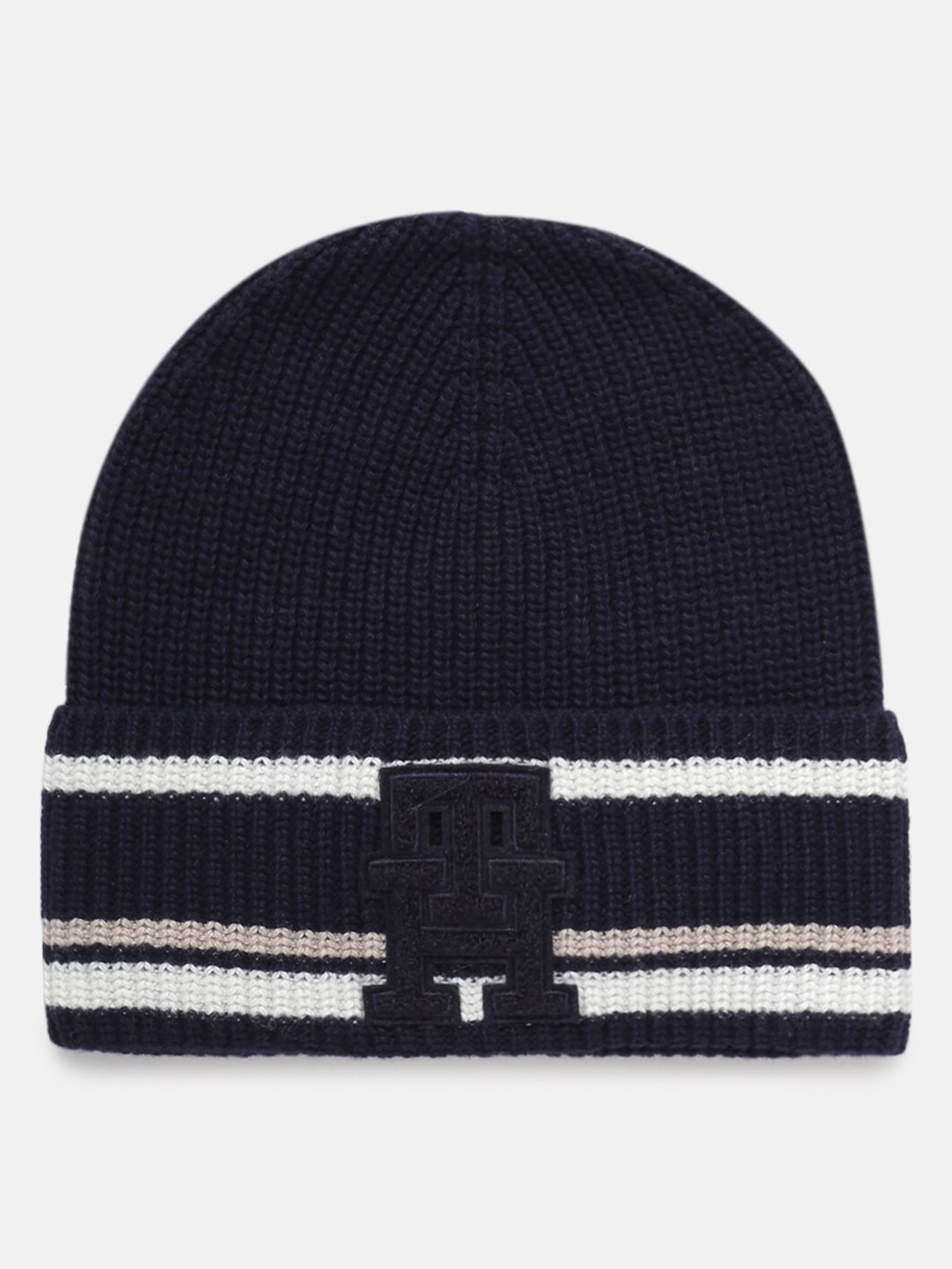 

Tommy Hilfiger Men Woollen Beanie Cap, Blue