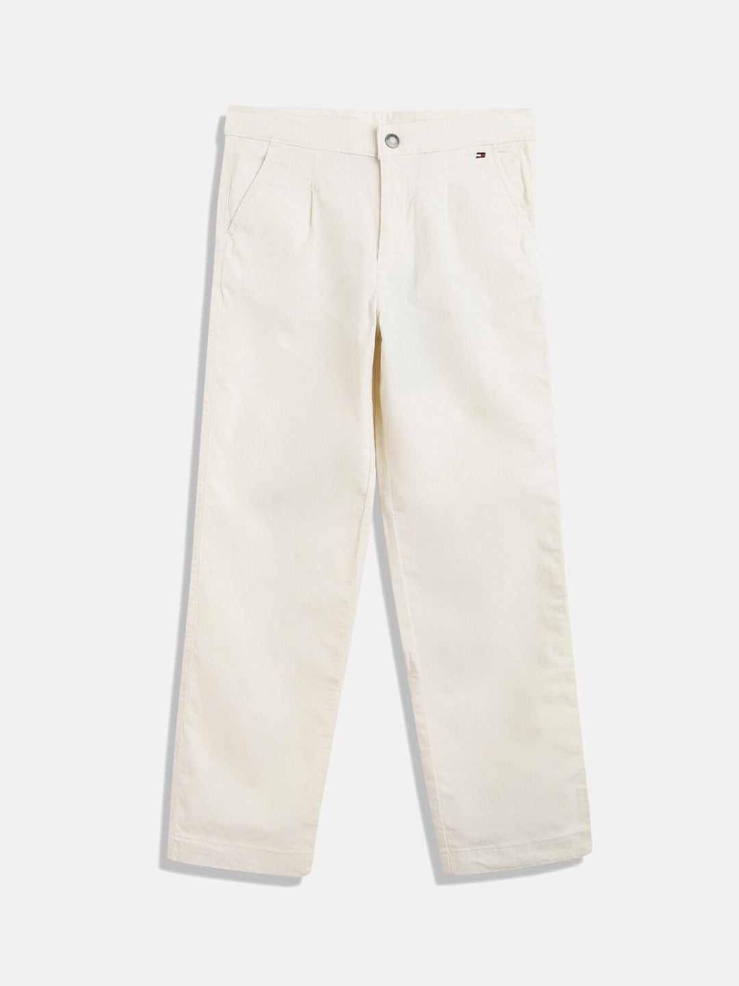 

Tommy Hilfiger Girls Regular Fit Plain Trousers, Beige