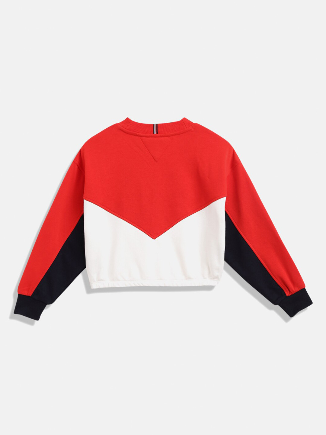 

Tommy Hilfiger Girls Colourblocked Pullover Sweatshirt, Red