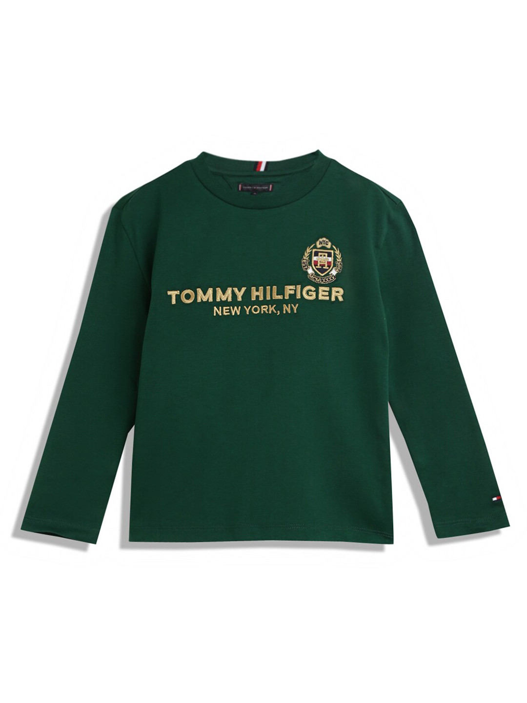 

Tommy Hilfiger Boys Embroidered Detail Cotton T-shirt, Green