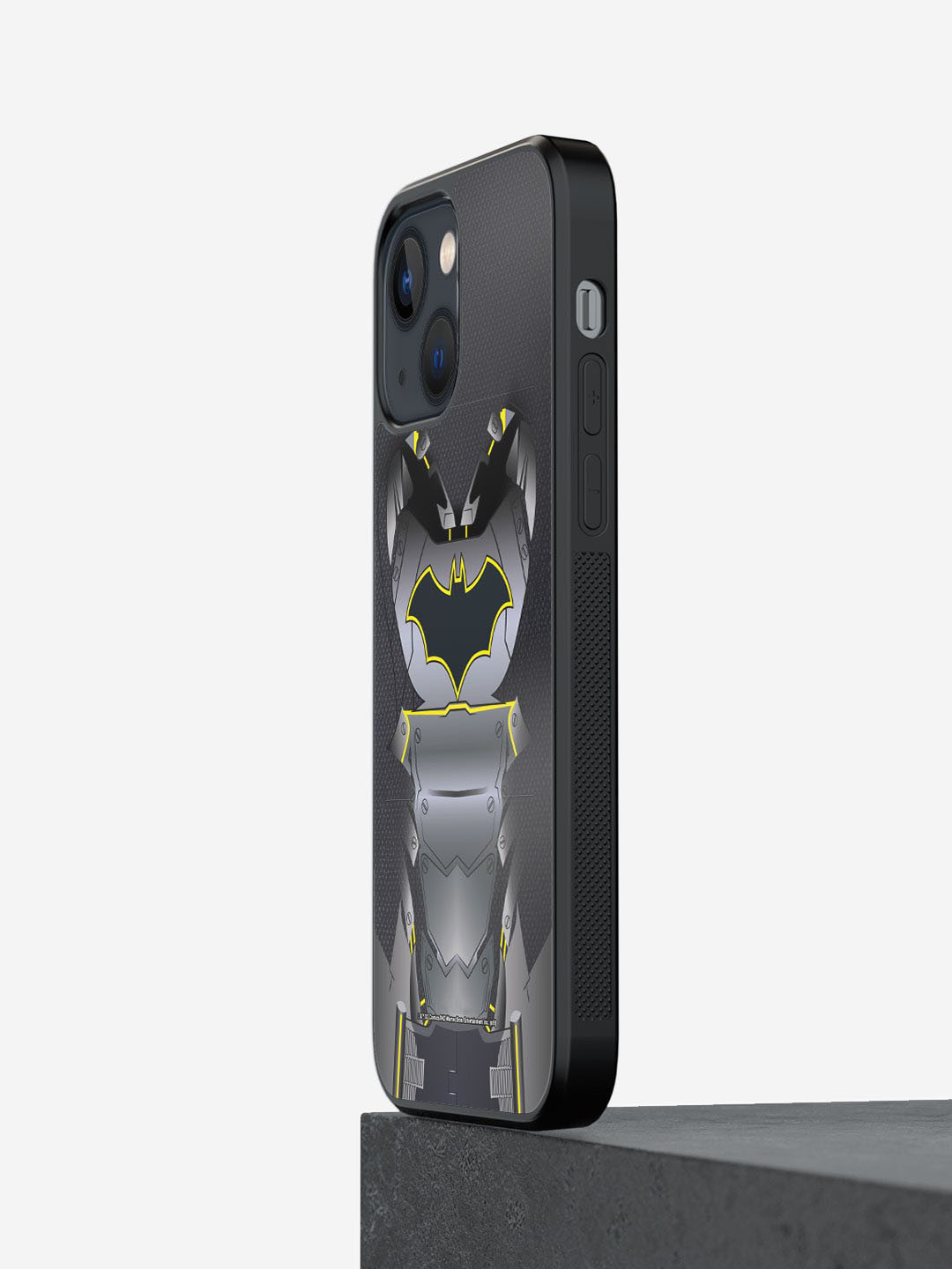 

macmerise Suit Up Batman iPhone 13 Bumper Case Cover, Grey