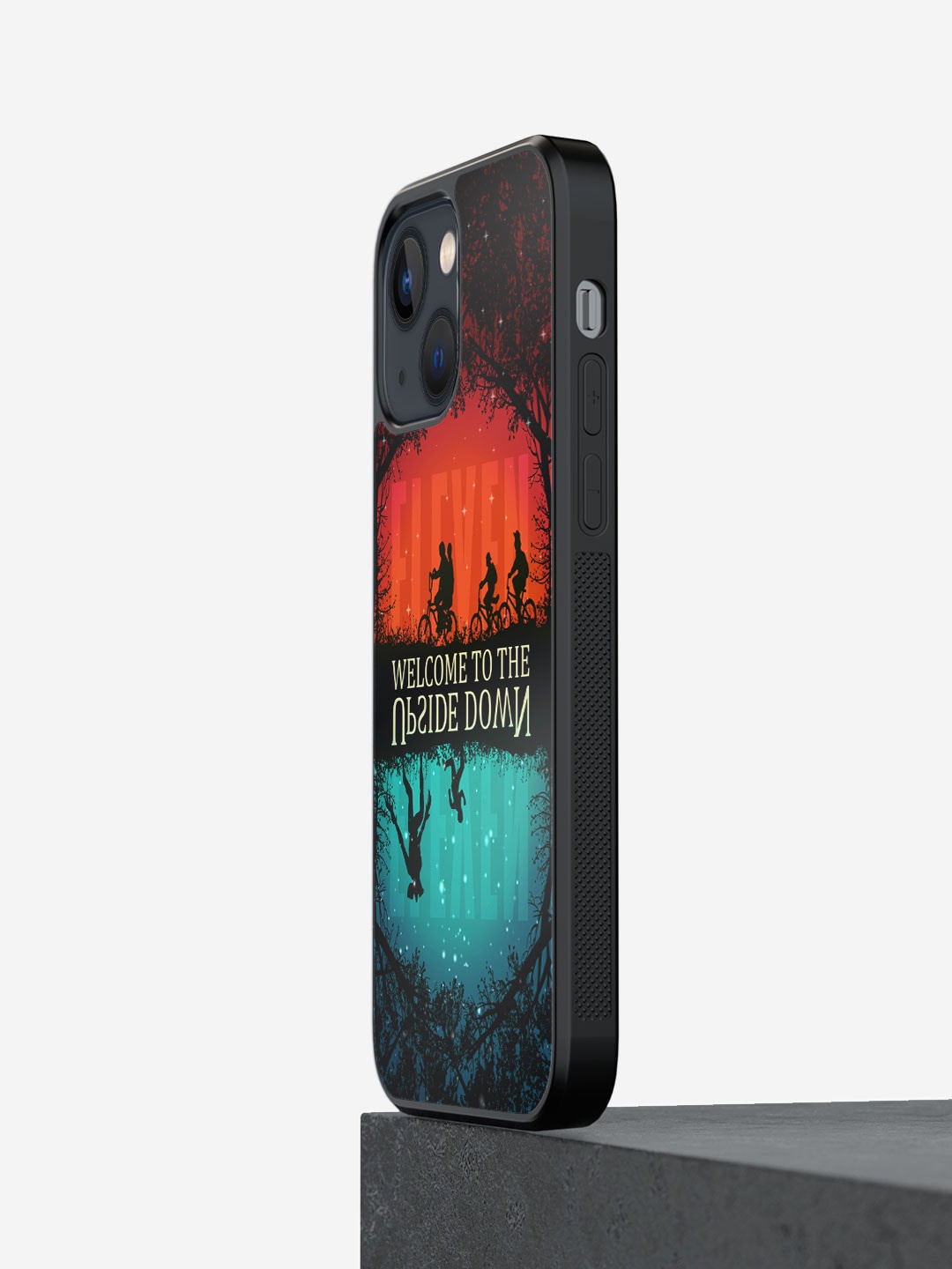 

macmerise Upside Down Printed iPhone 13 Phone Bumper Case Cover, Red
