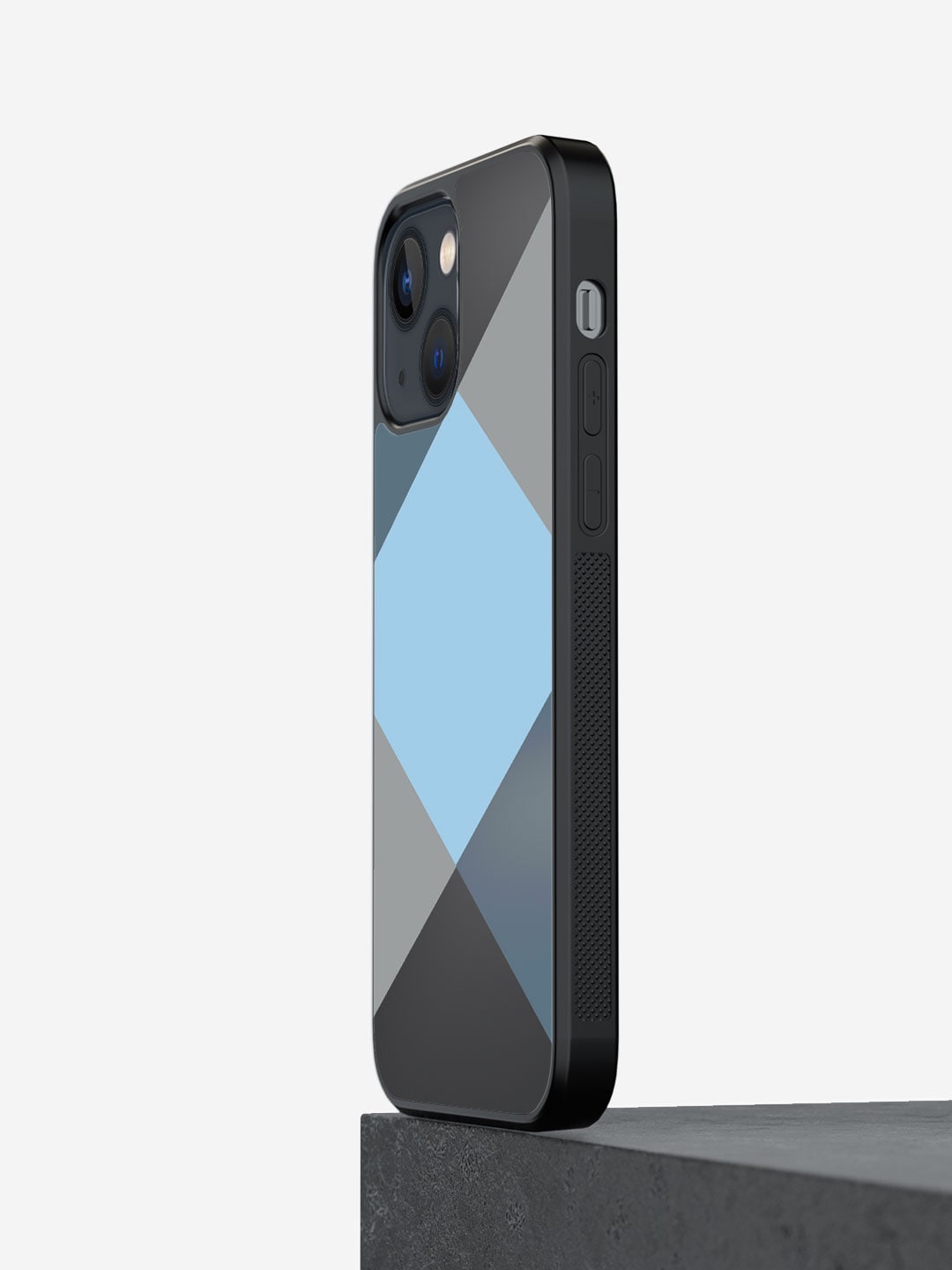 

macmerise Criss Cross Printed iPhone 13 Mini Phone Bumper Case Cover, Blue